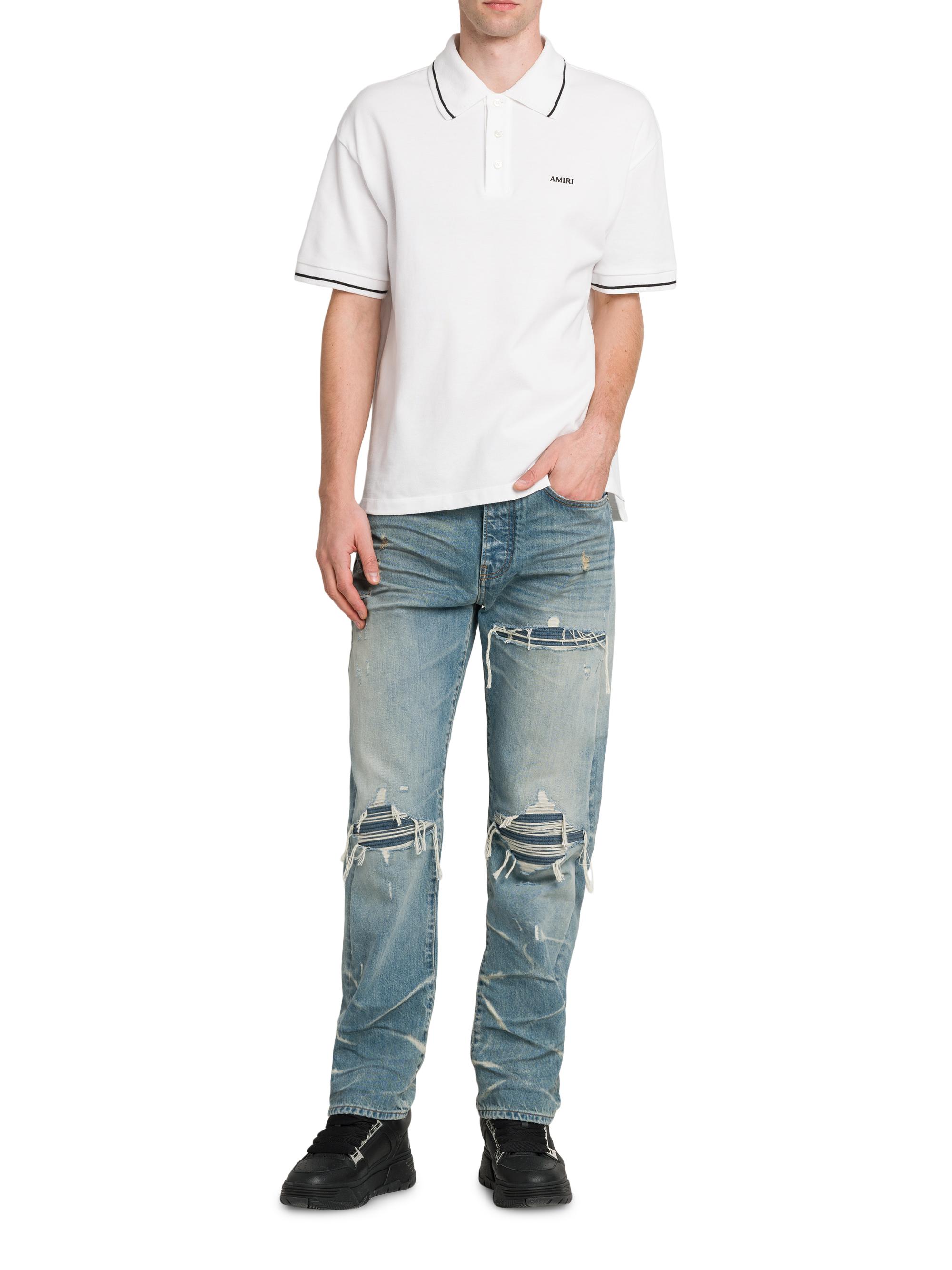 Amiri Mx1 Distressed Mid-Rise Straight-Leg Jeans | Saks Fifth Avenue
