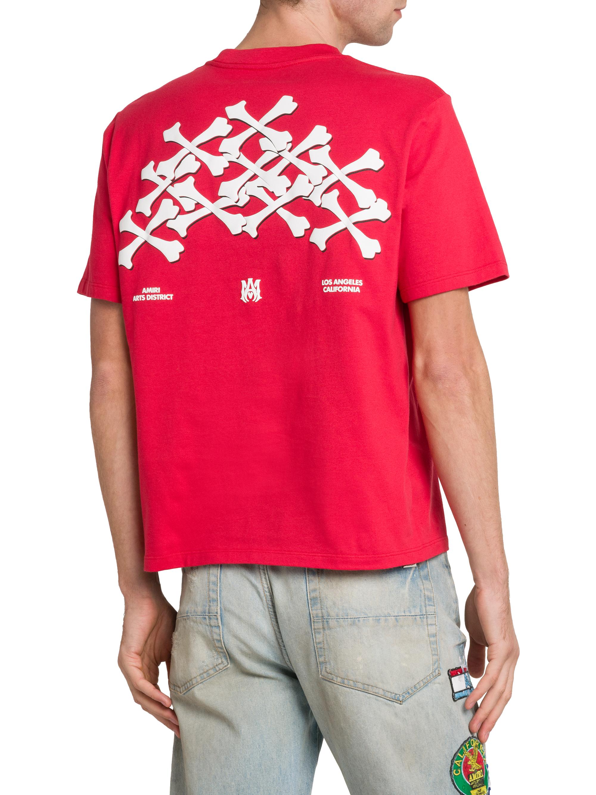 Amiri Bones Stacked Cotton Crewneck T-Shirt | Saks Fifth Avenue