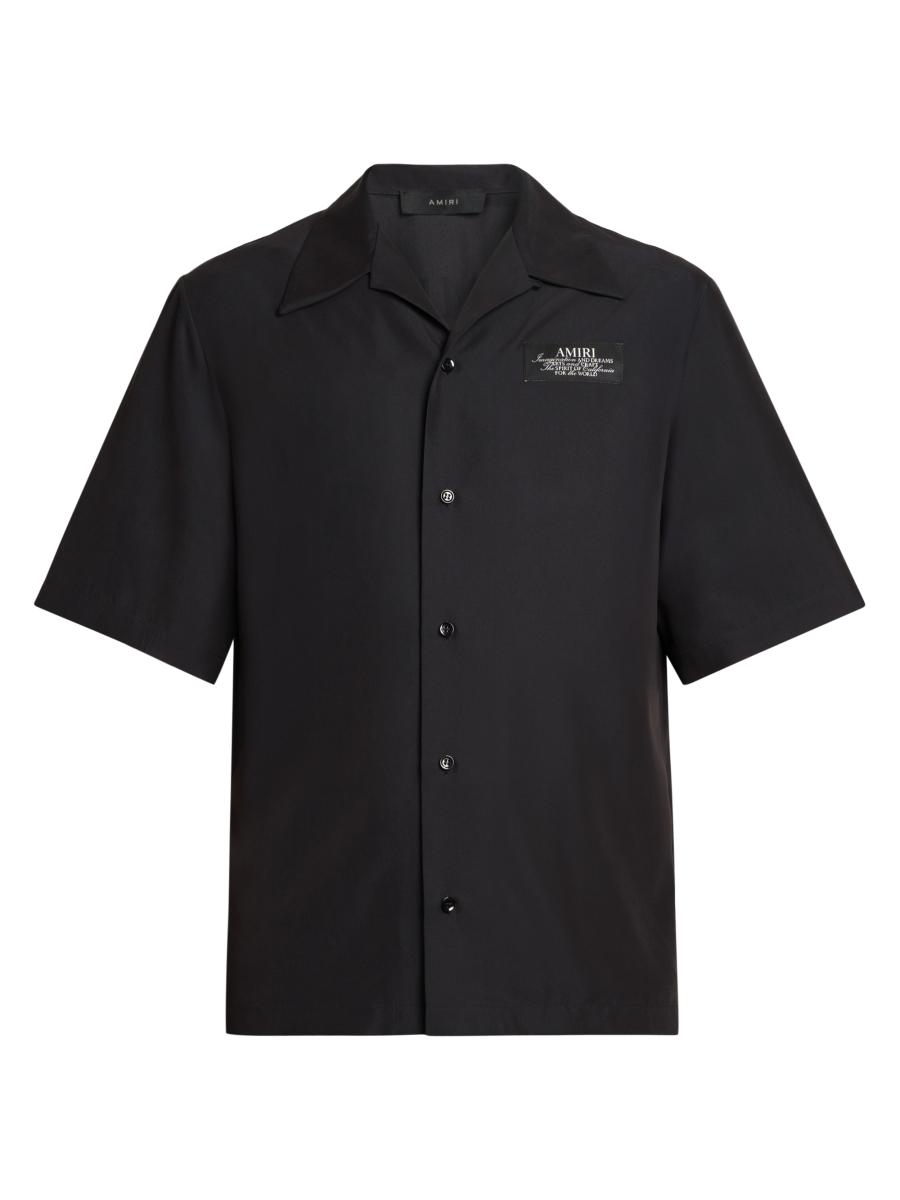 AMIRI レザーシャツ AMIRI | PALM TREE LASER SHORT SLEEVE SHIRT