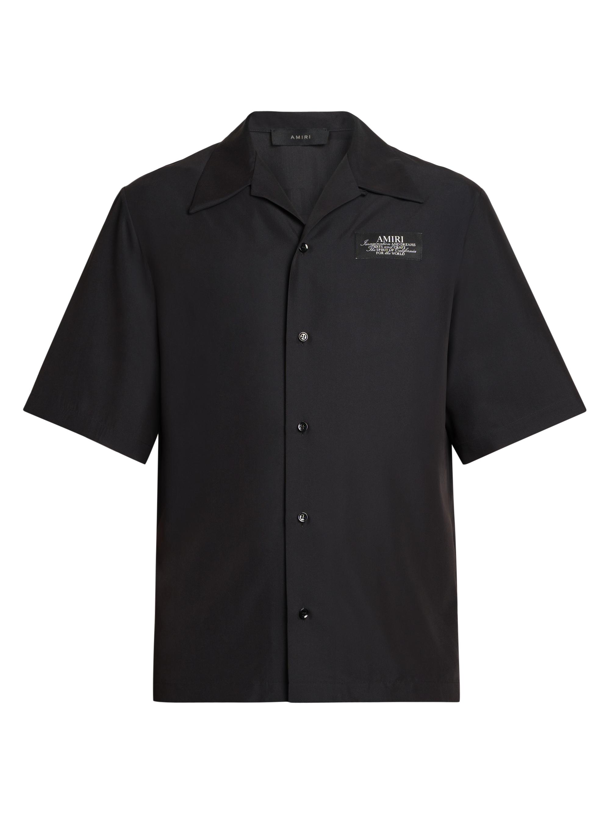 AMIRI レザーシャツ AMIRI MA Embroidery Leather Shirt | Black | FARFETCH