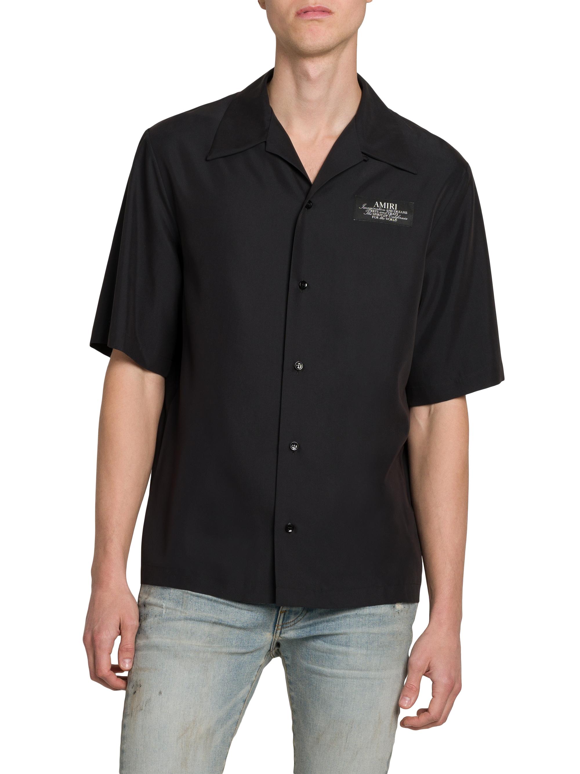 Amiri Spirit Logo Patch Bowling Shirt | Saks Fifth Avenue