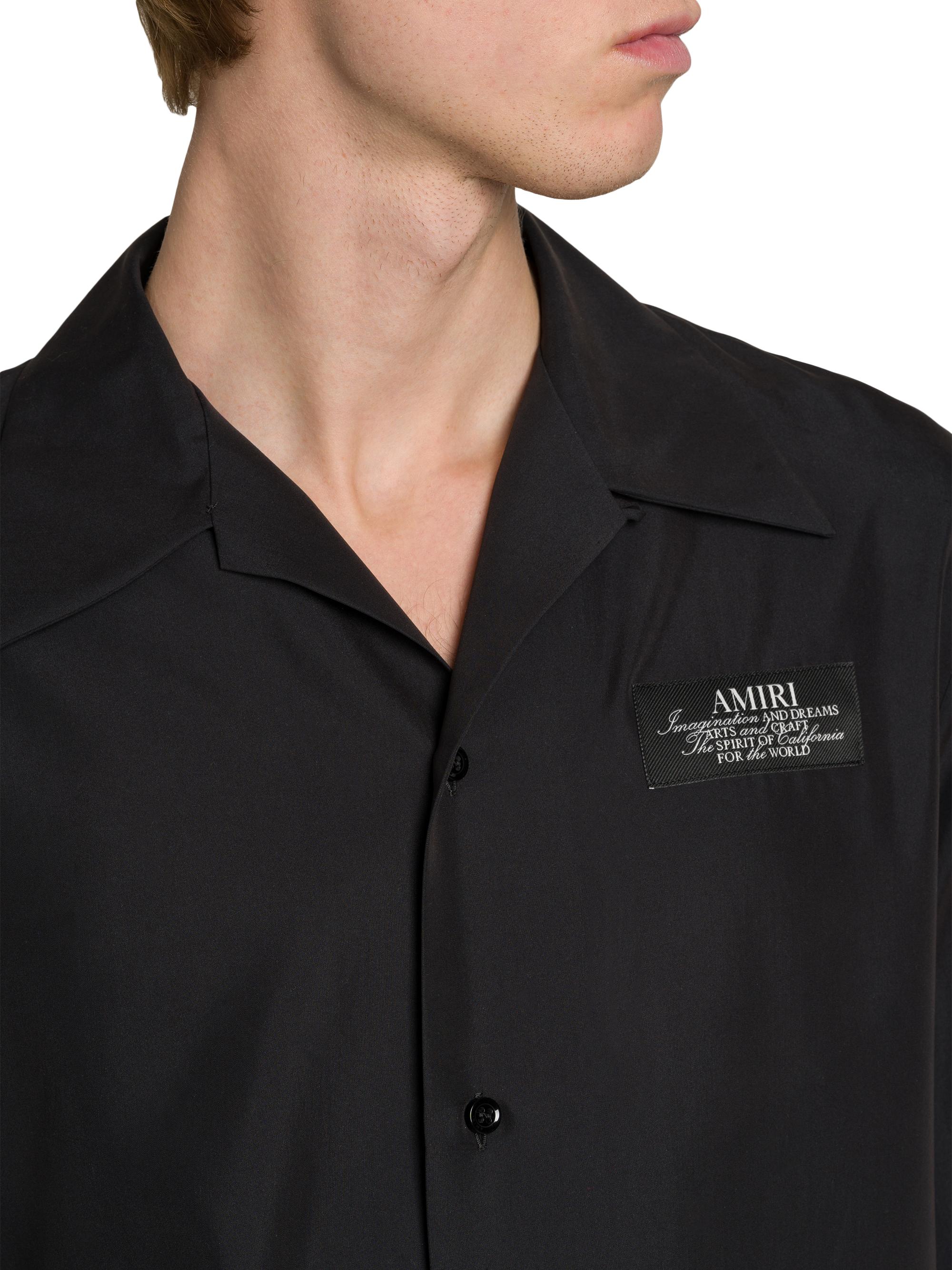 Amiri Spirit Logo Patch Bowling Shirt | Saks Fifth Avenue