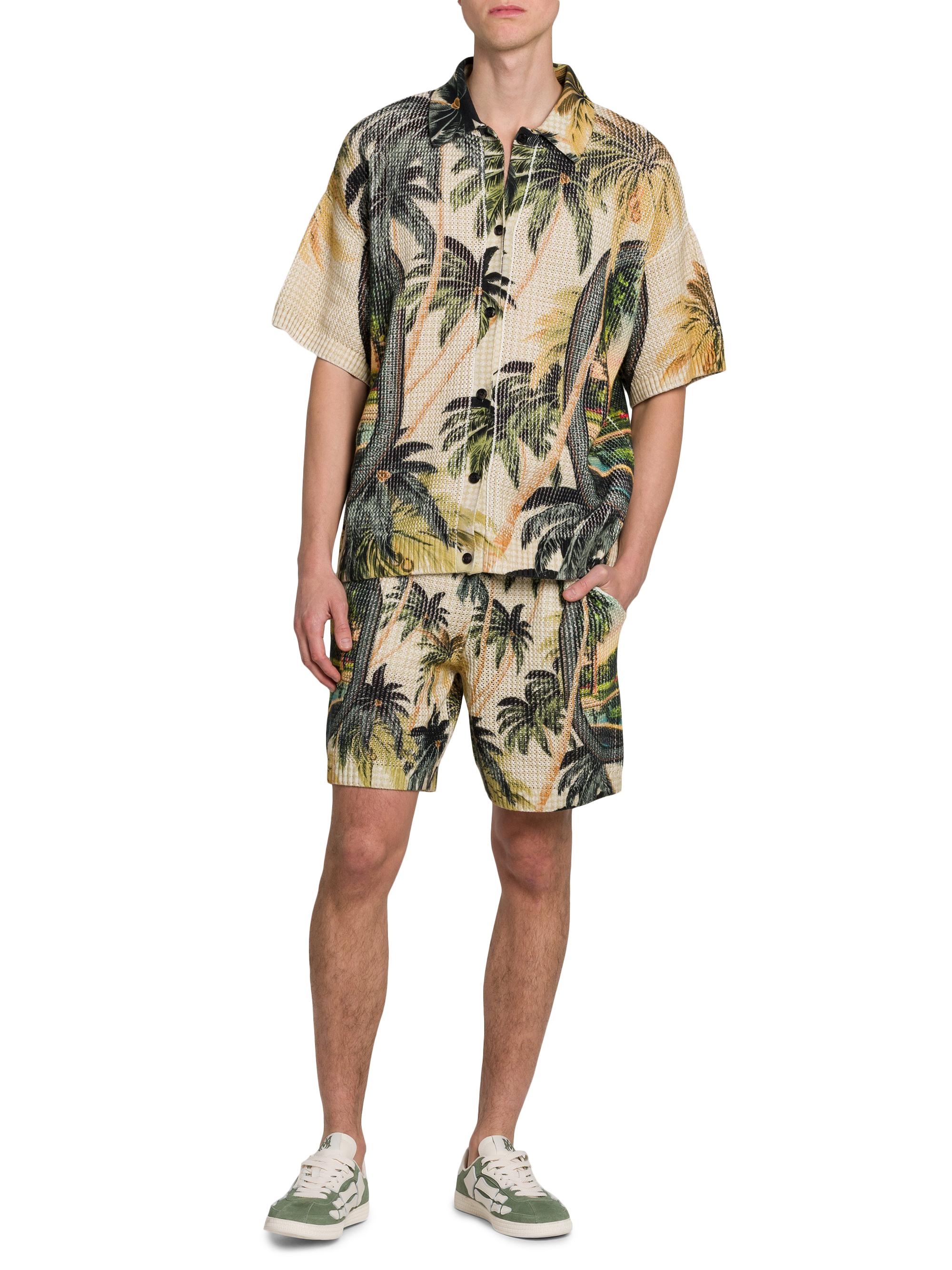 Amiri Paradise Crochet-Knit Shorts | Saks Fifth Avenue