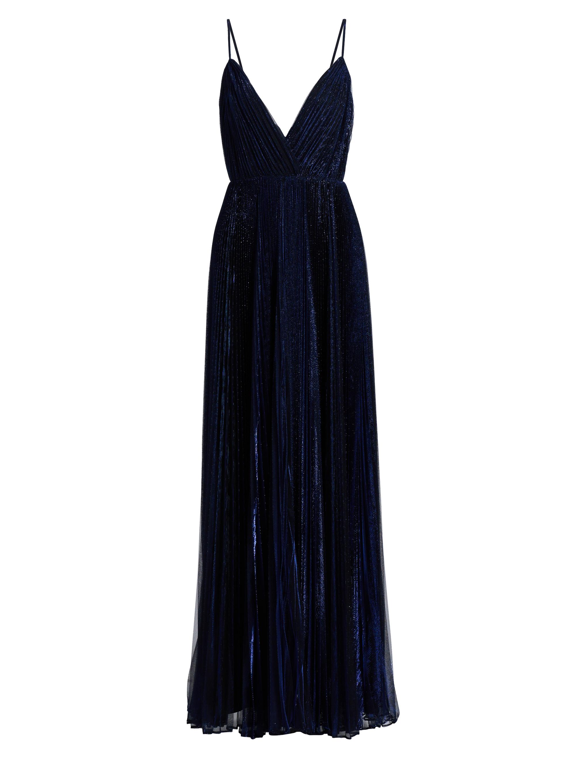 Halston Women's Rosalie Chiffon Devoré Floor-Length Gown - Sapphire Stone