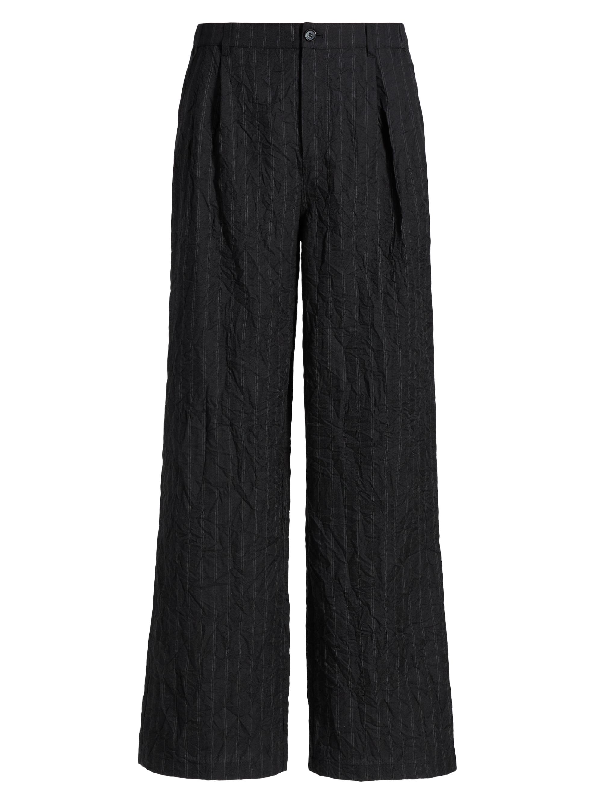 SIMKHAI Men's Franco Striped Textured Pants - Charcoal