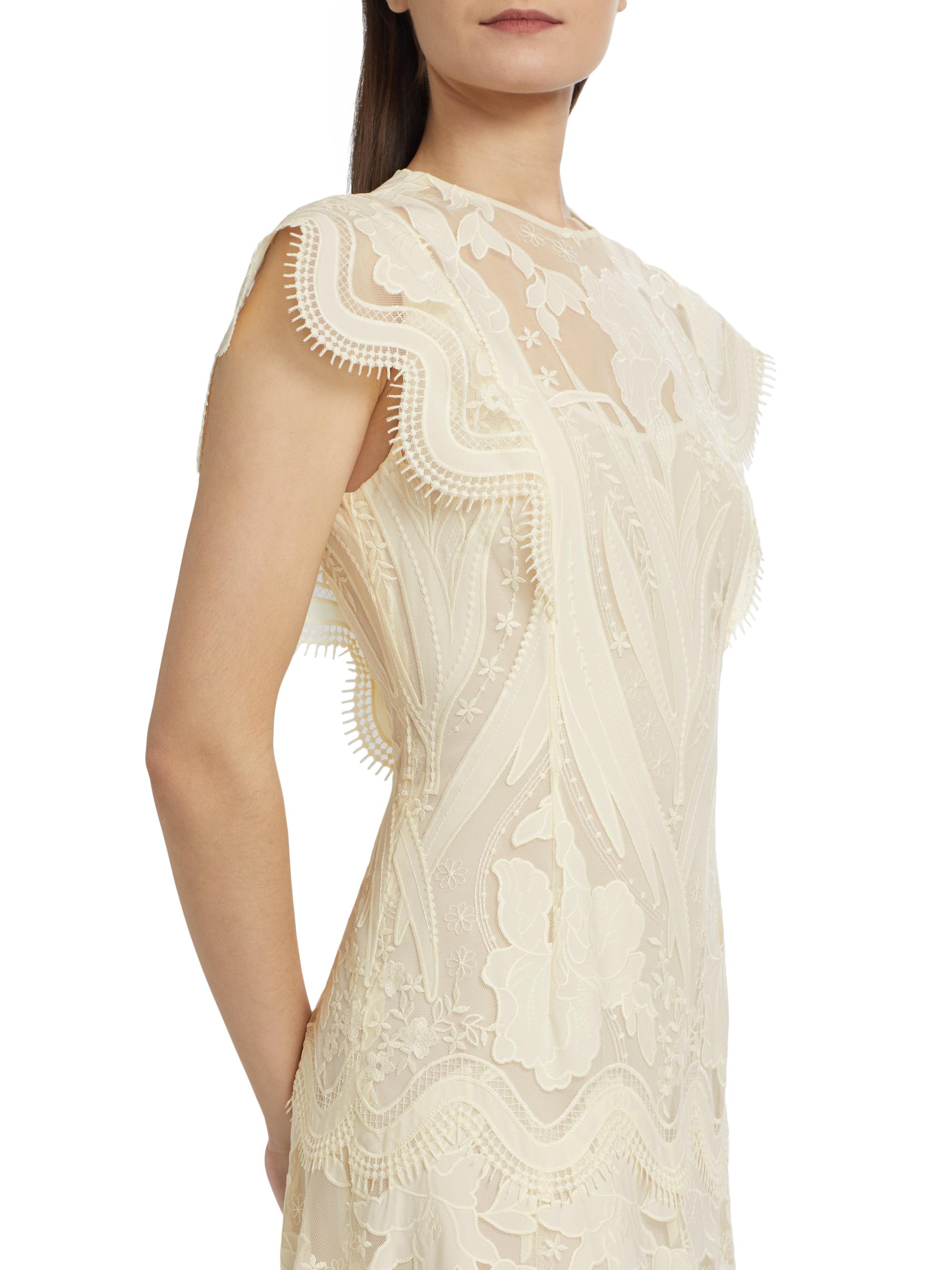 Lela Rose Tulle Lace A-Line Maxi Dress | Saks Fifth Avenue