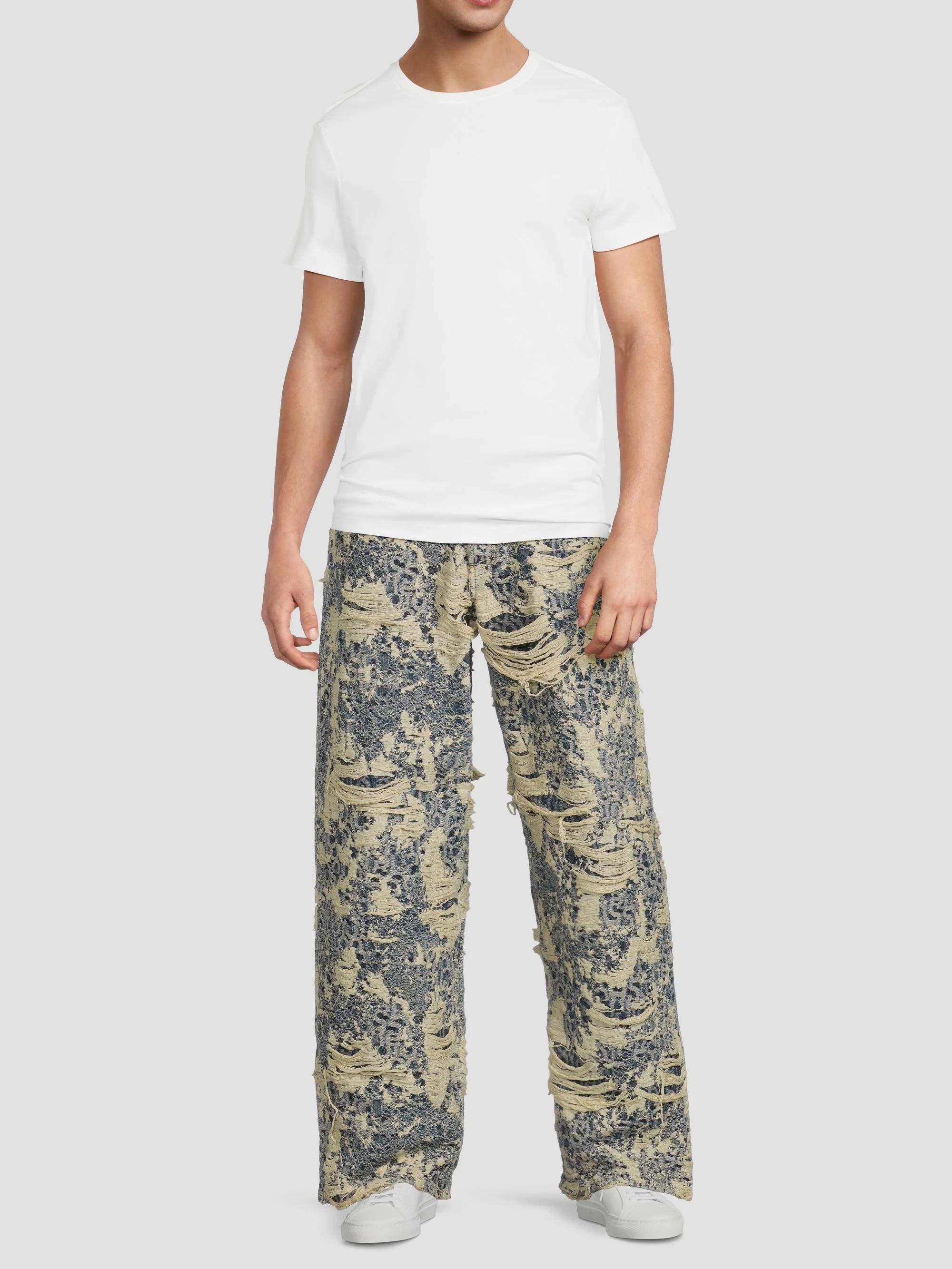 Acne Studios 1981 Distressed Monogram Jeans | Saks Fifth Avenue