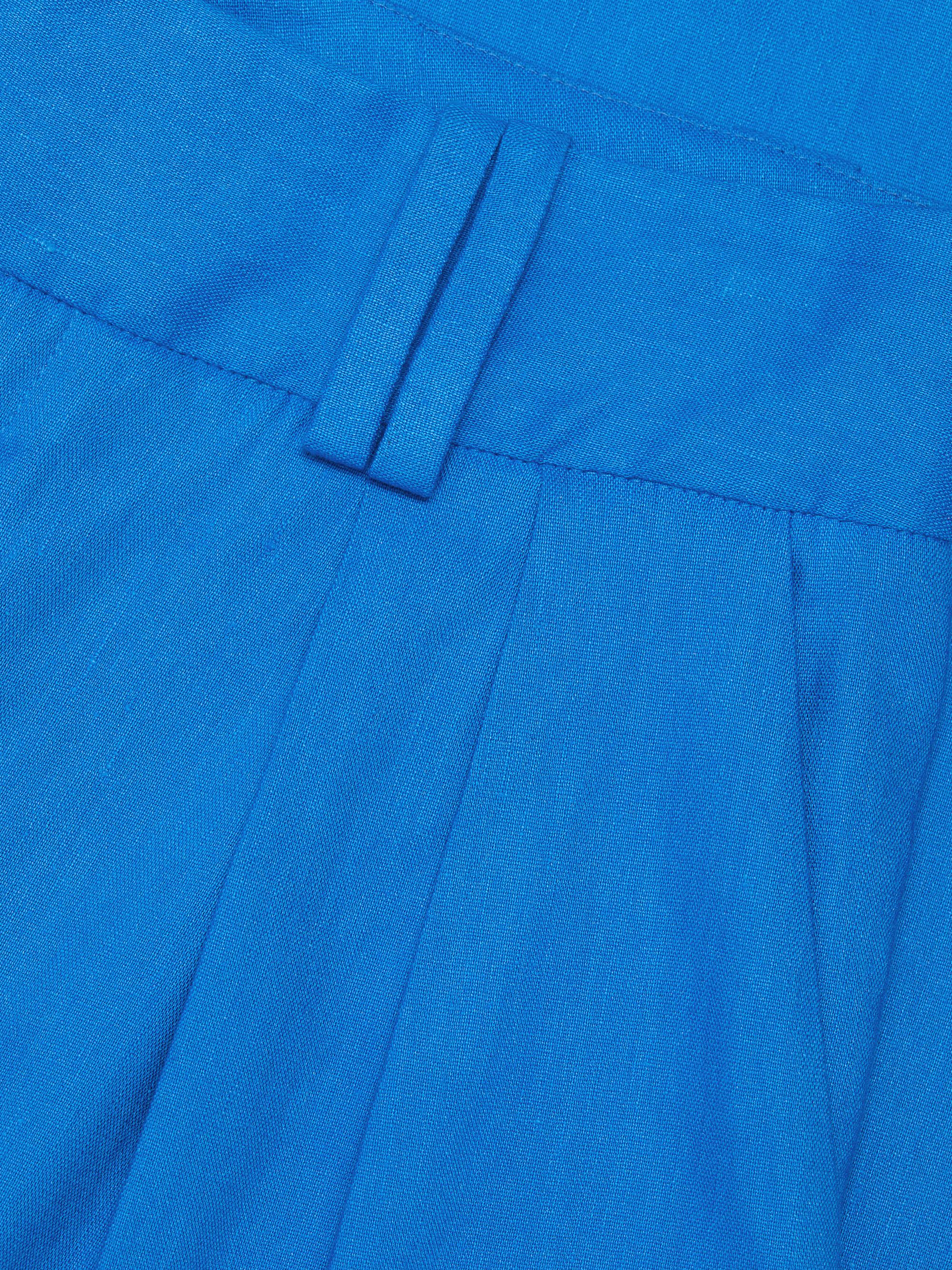 ALICE + OLIVIA Eric Linen-Blend Pleated Pants | Saks Fifth Avenue