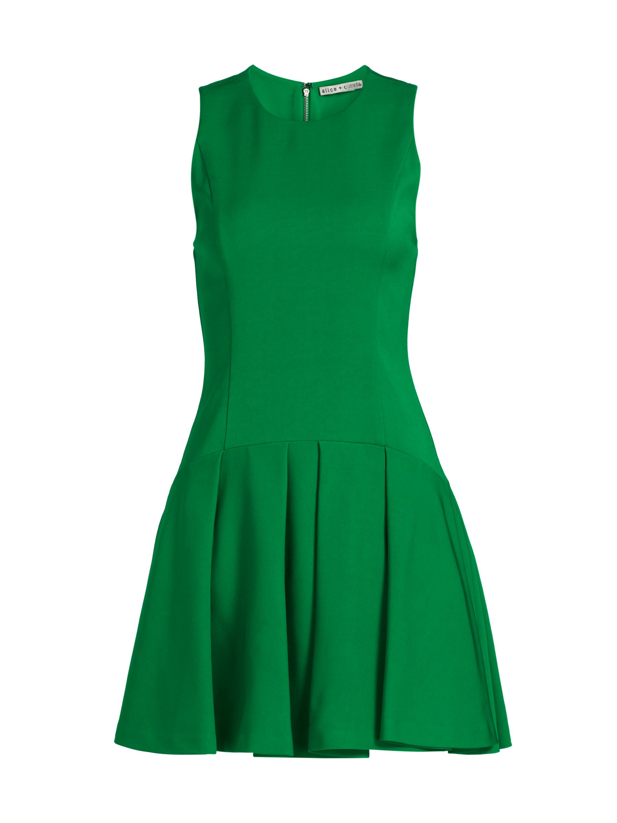Alice + Olivia Adley Sleeveless Drop-Waist Minidress | Saks Fifth