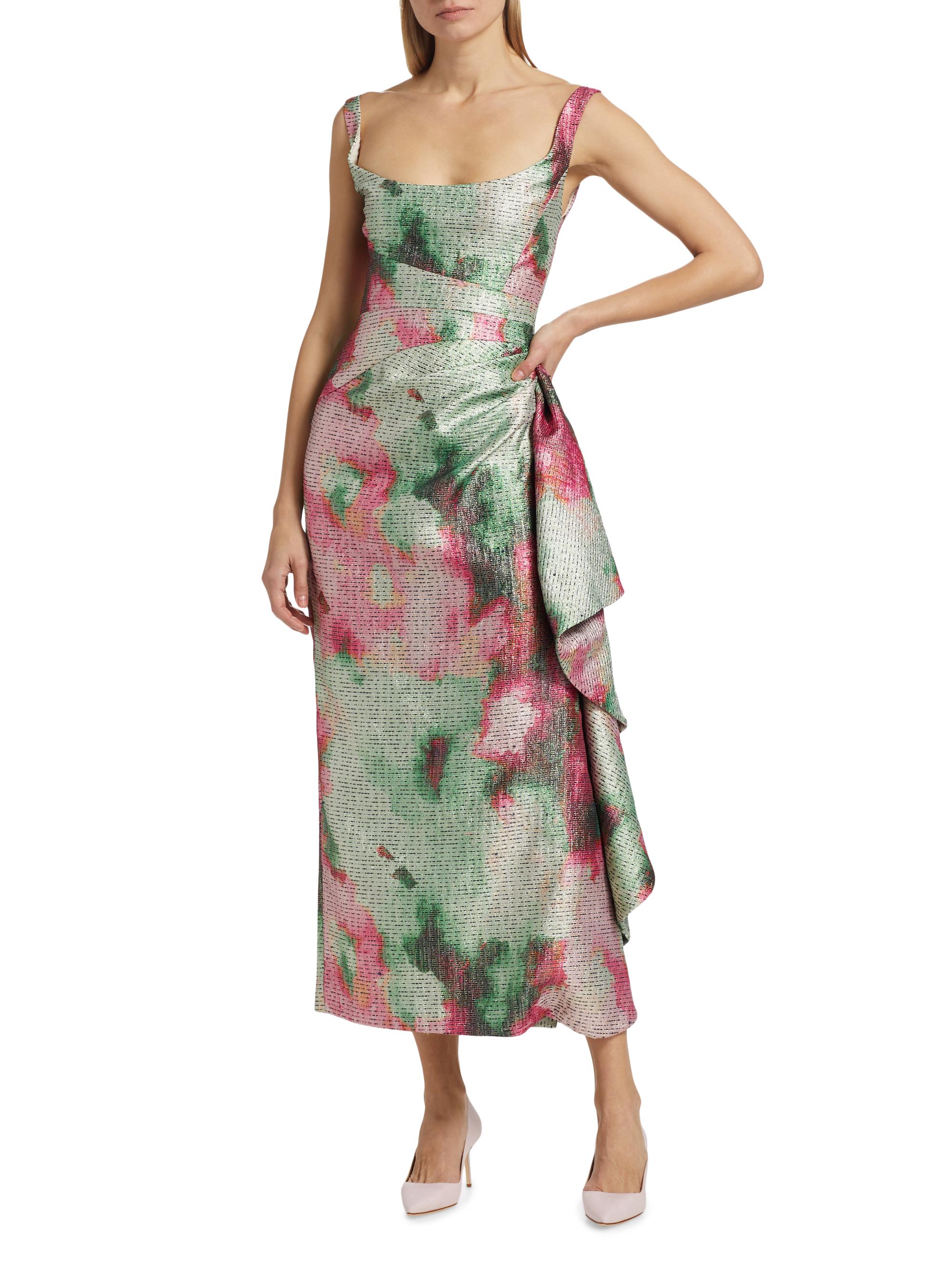 Lela Rose Florence Floral Jacquard Dress | Saks Fifth Avenue