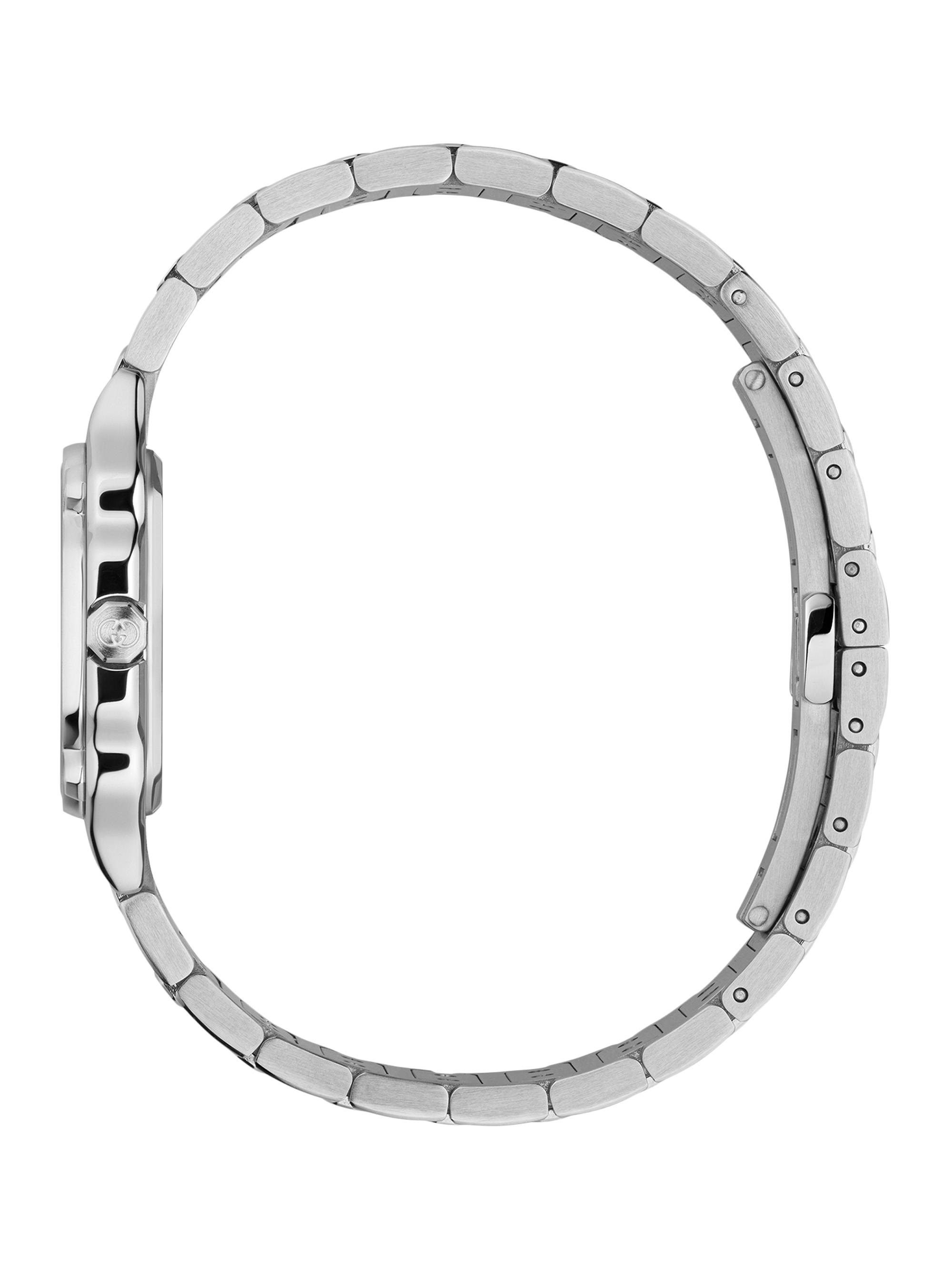 Gucci G-Flat Stainless Steel & 0.06 TCW Diamond Bracelet Watch