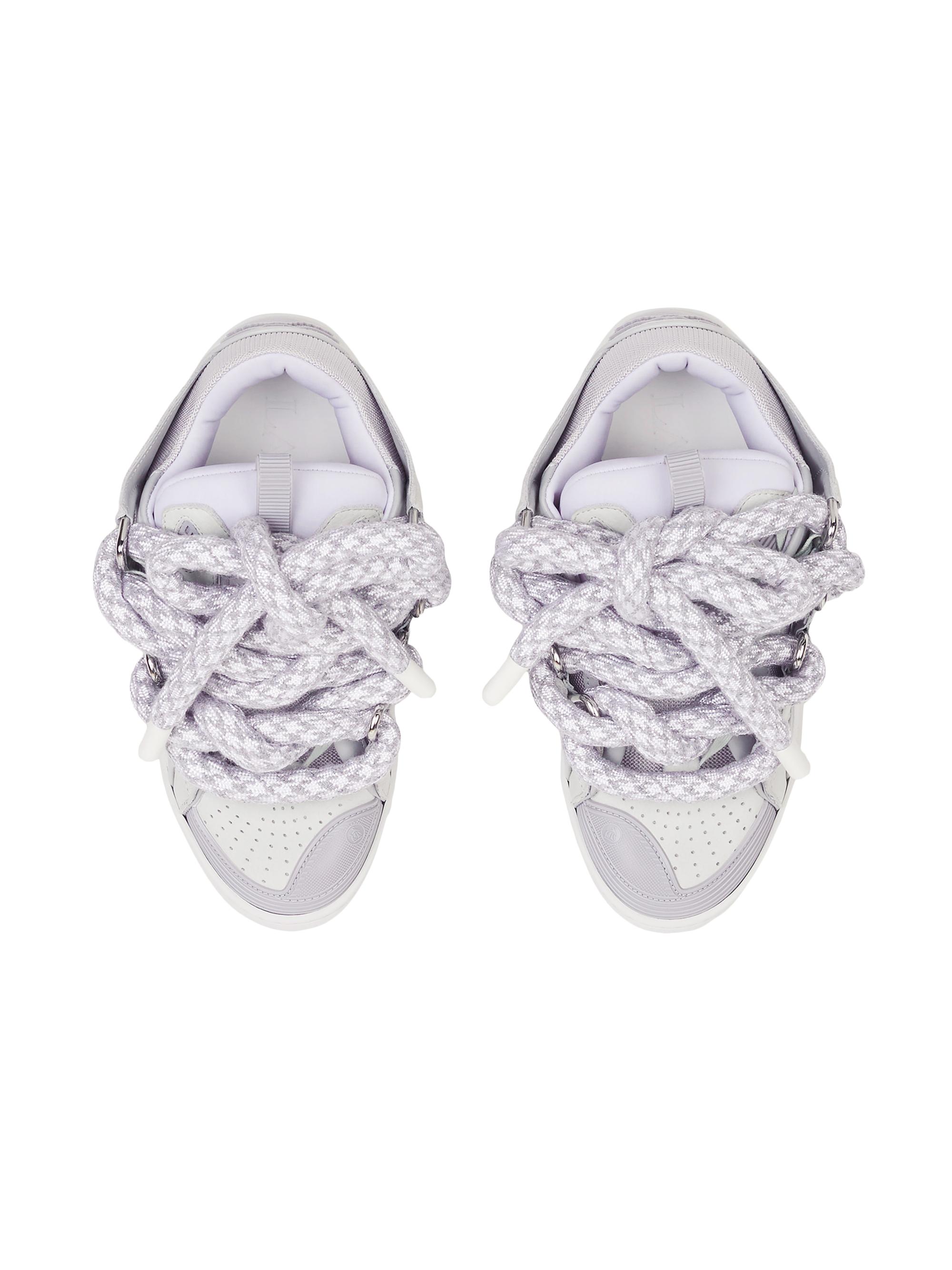 Curb Sneakers In Leather With Snake Laces