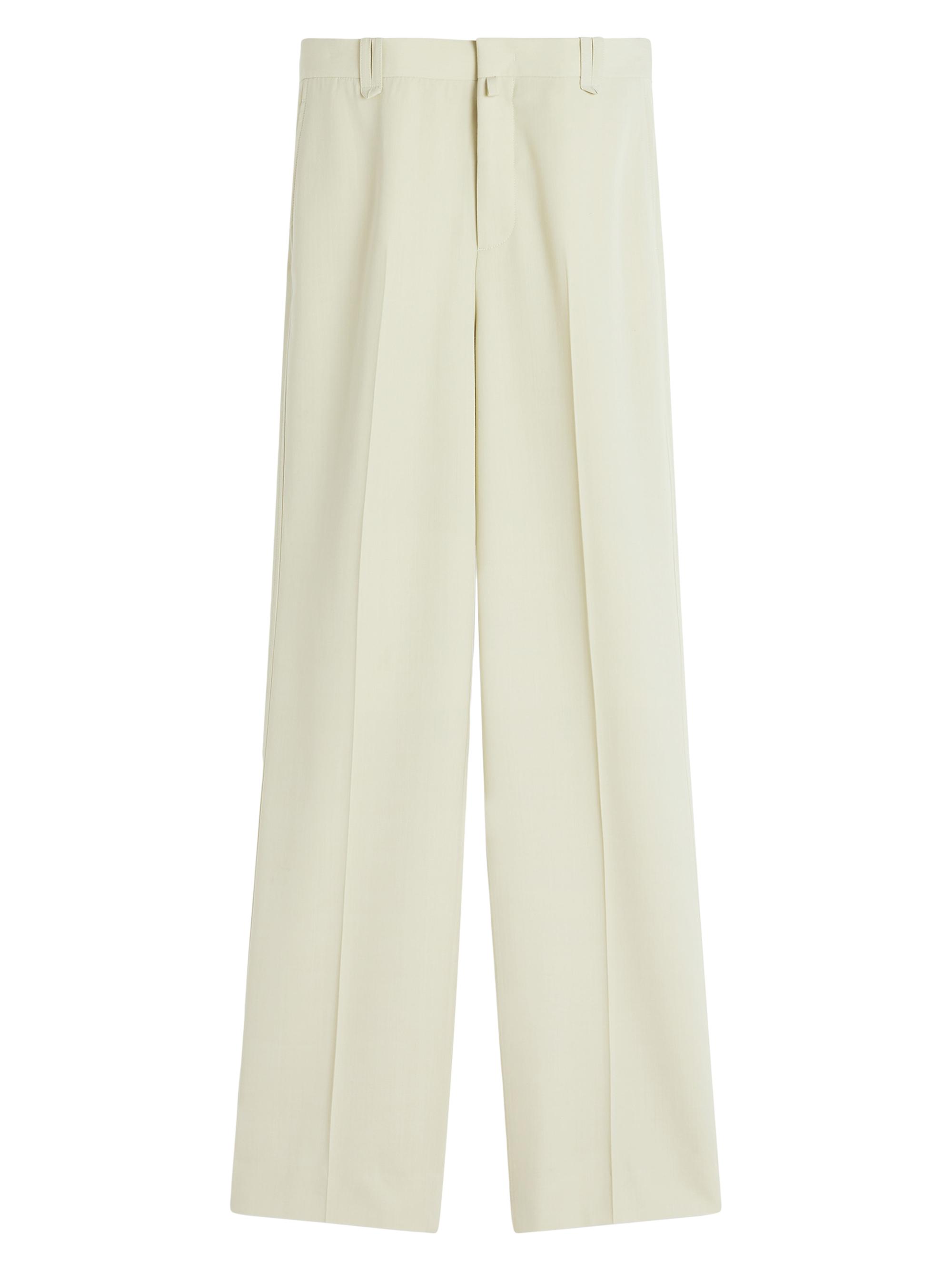 Lanvin Men's Loose Fit Wool-Blend Pants - Mastic