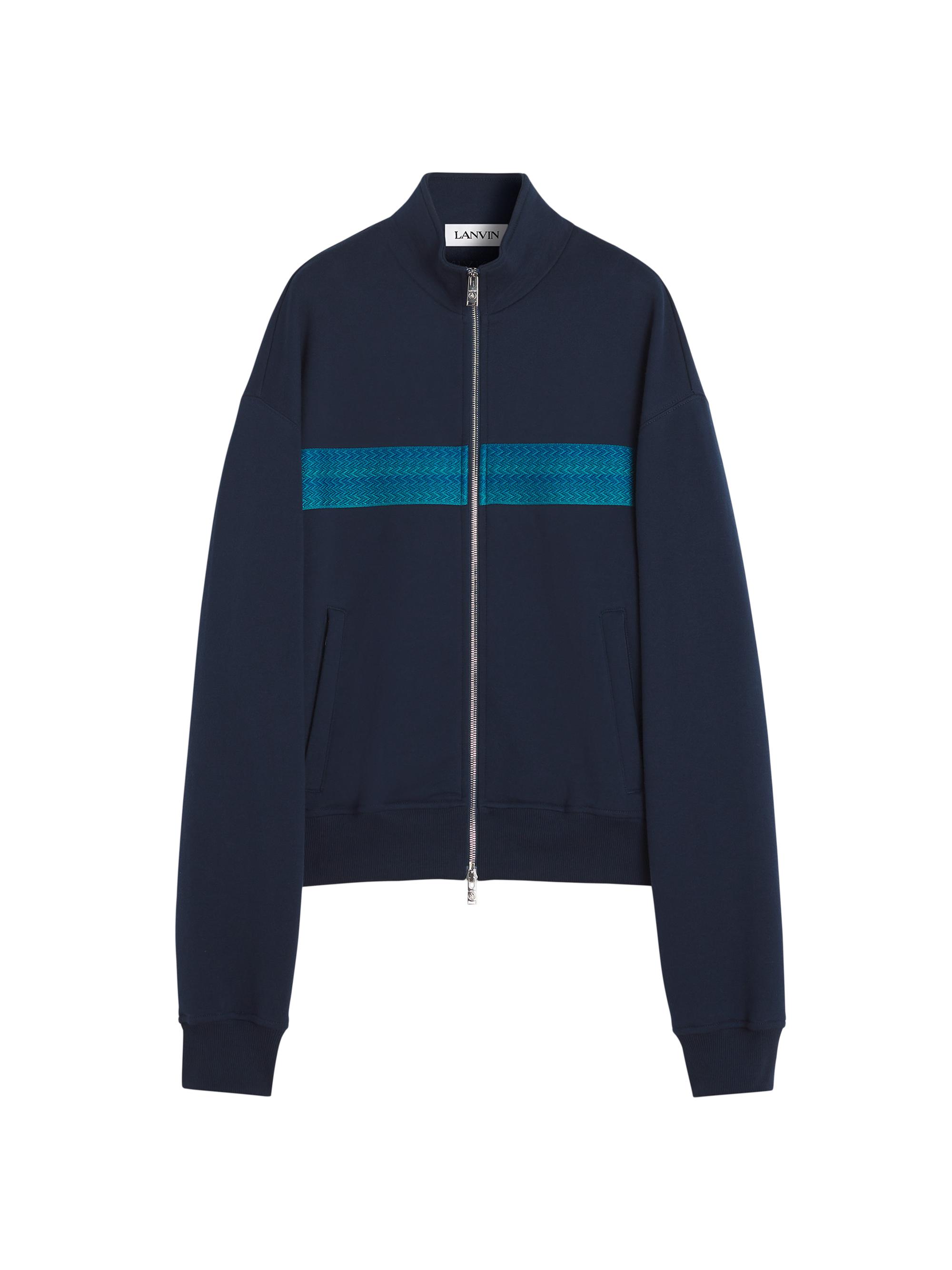 Lanvin Men's Curb Zipped Jacket - Petrol Blue