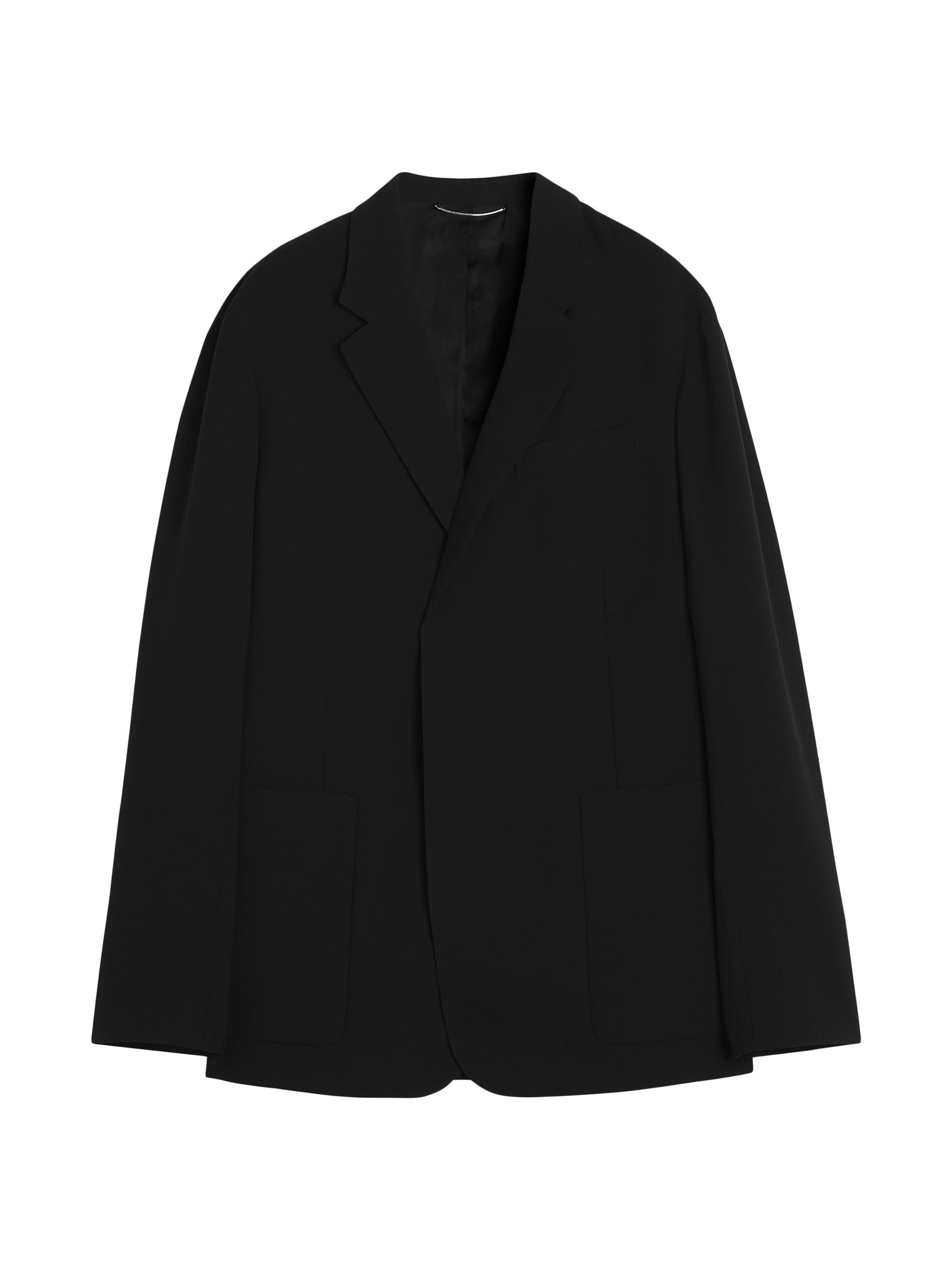 Lanvin Men's Loose-Fitting Wool Jacket - Black