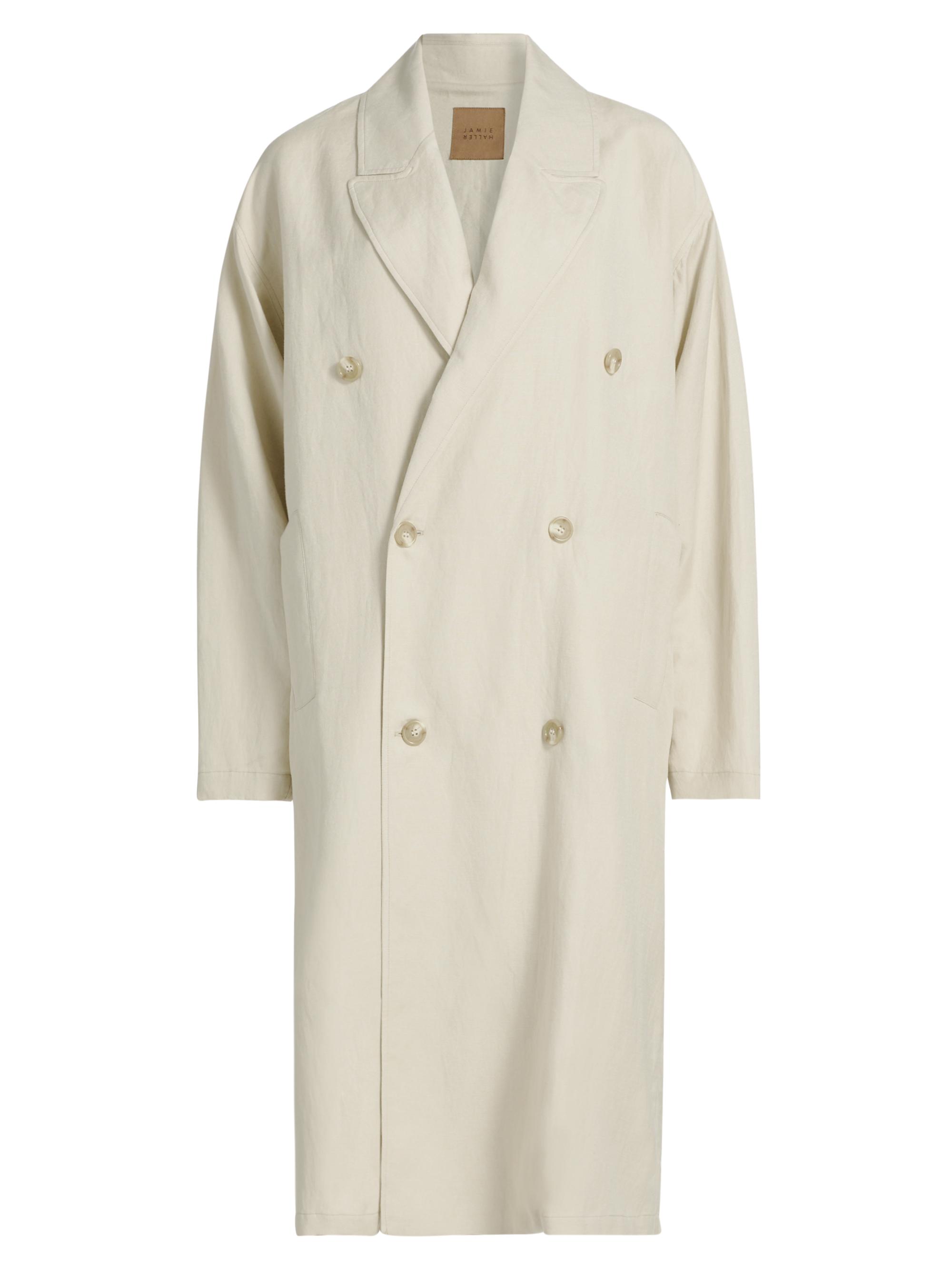 Jamie Haller Women's The Baggy Double-Breasted Trench Coat - Stone