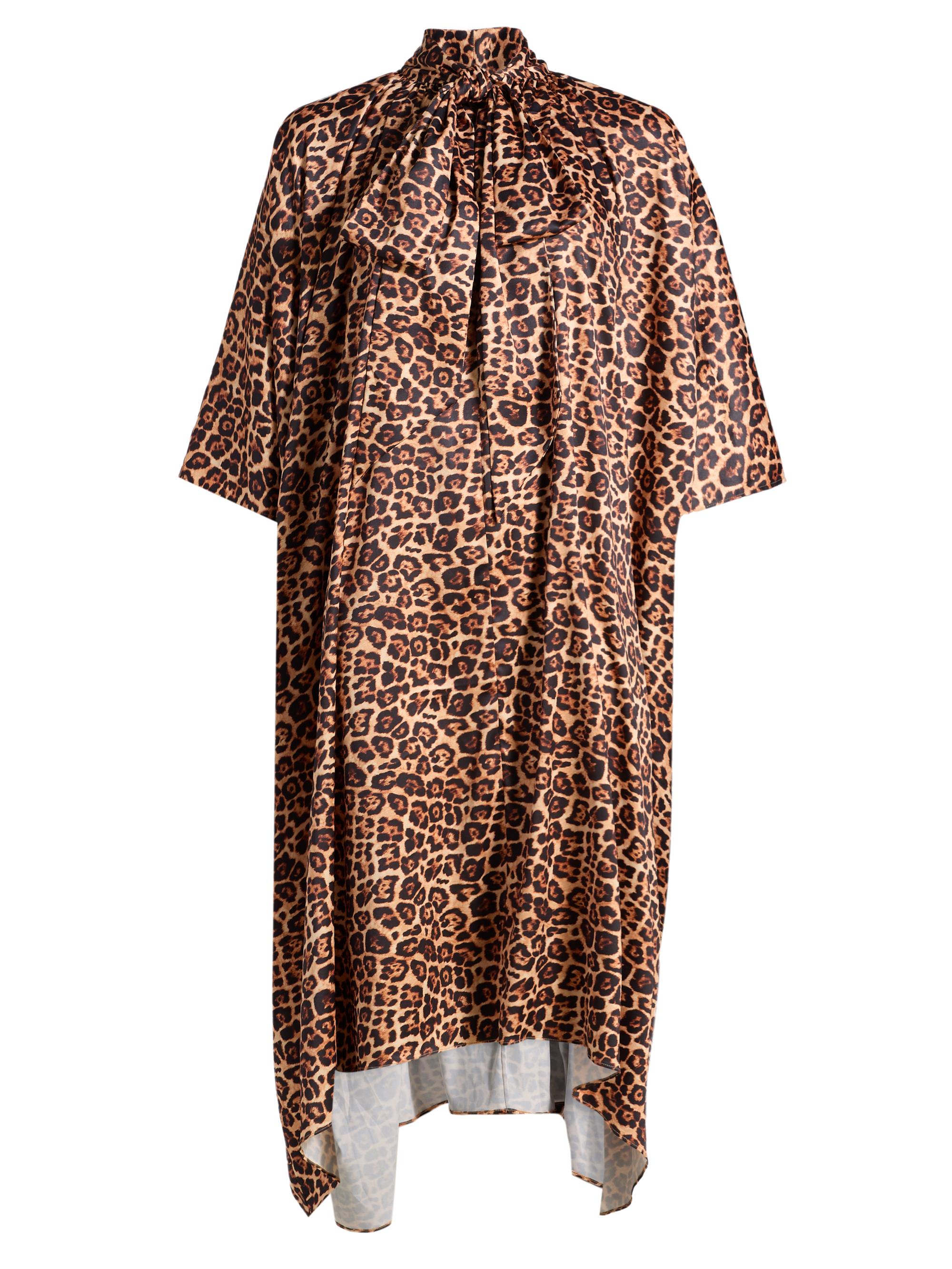 Azeeza Women's Raini Leopard-Print Satin Midi-Dress - Leopard