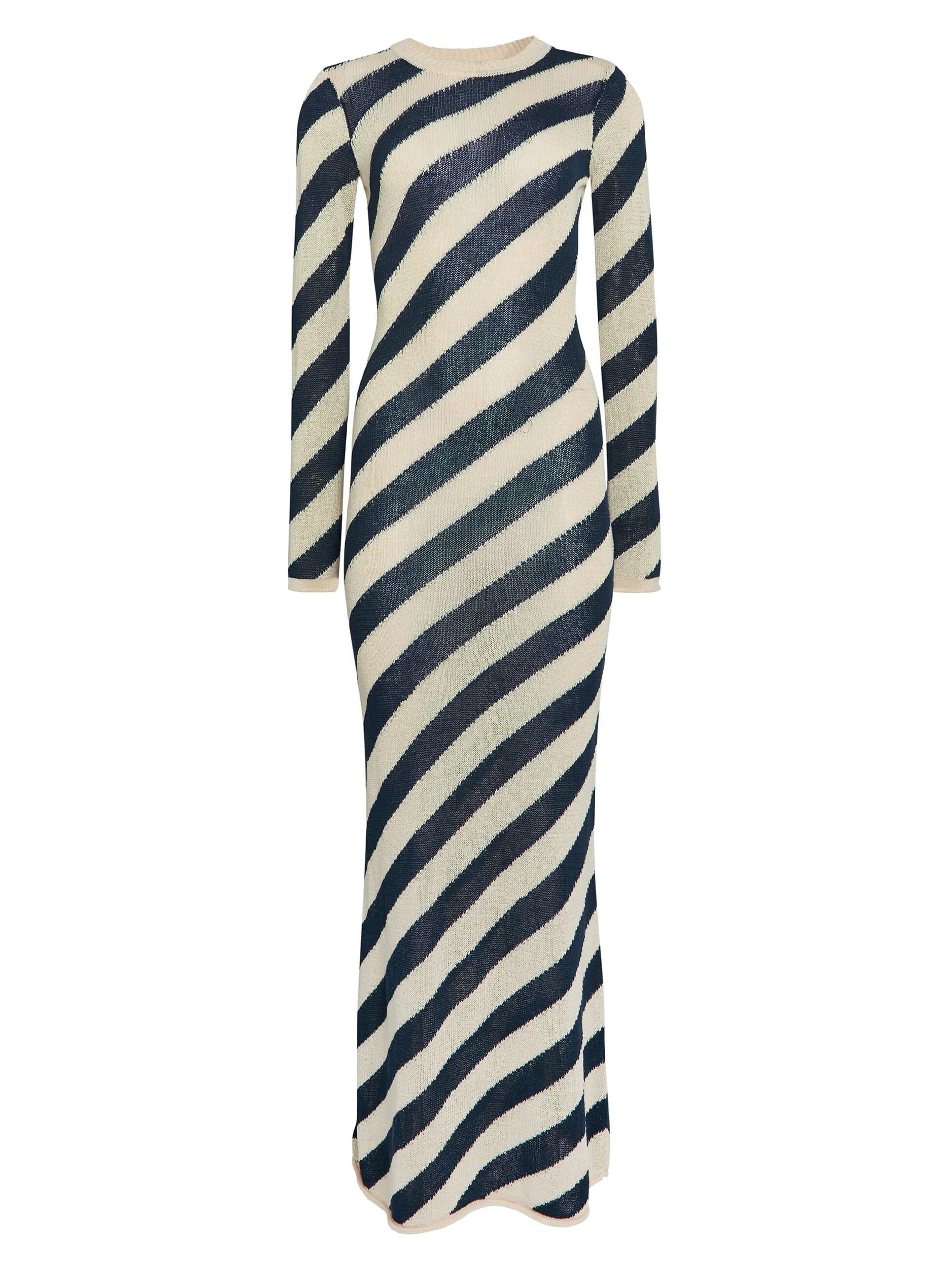 Ser.o.ya Women's Rubi Knit Maxi Dress - Navy Eggshell