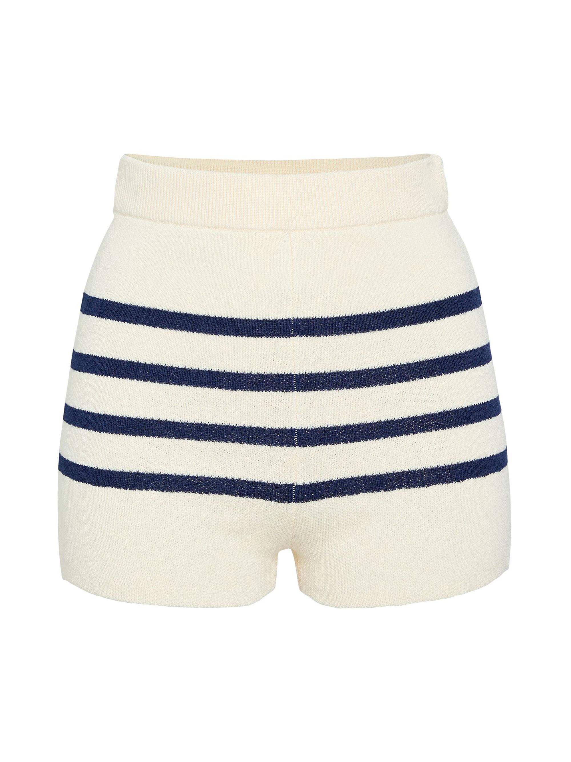 Ser.o.ya Women's Andrie Knit Shorts - Eggshell Navy