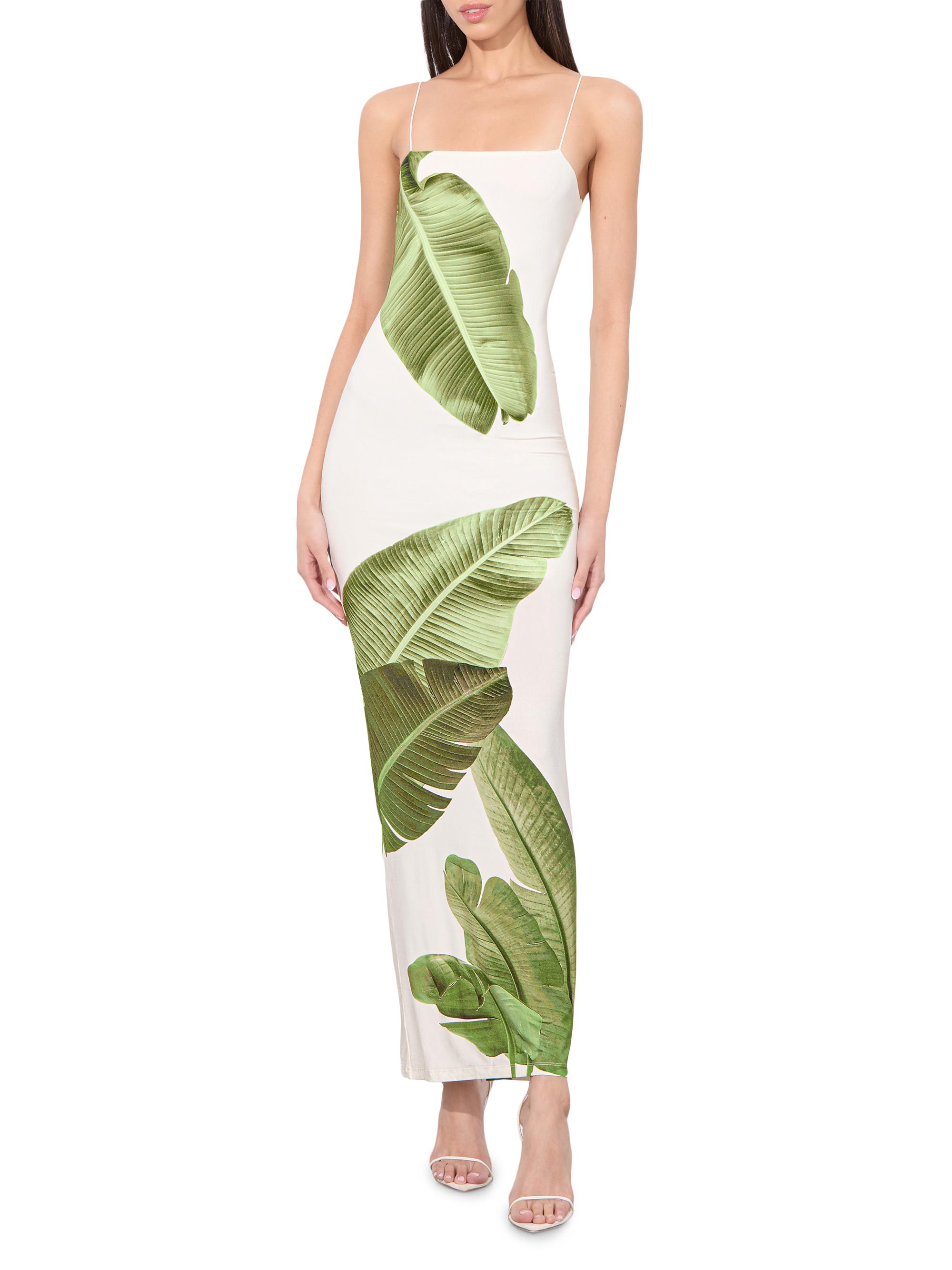 ALICE + OLIVIA Fifi Leaf Maxi Dress | Saks Fifth Avenue