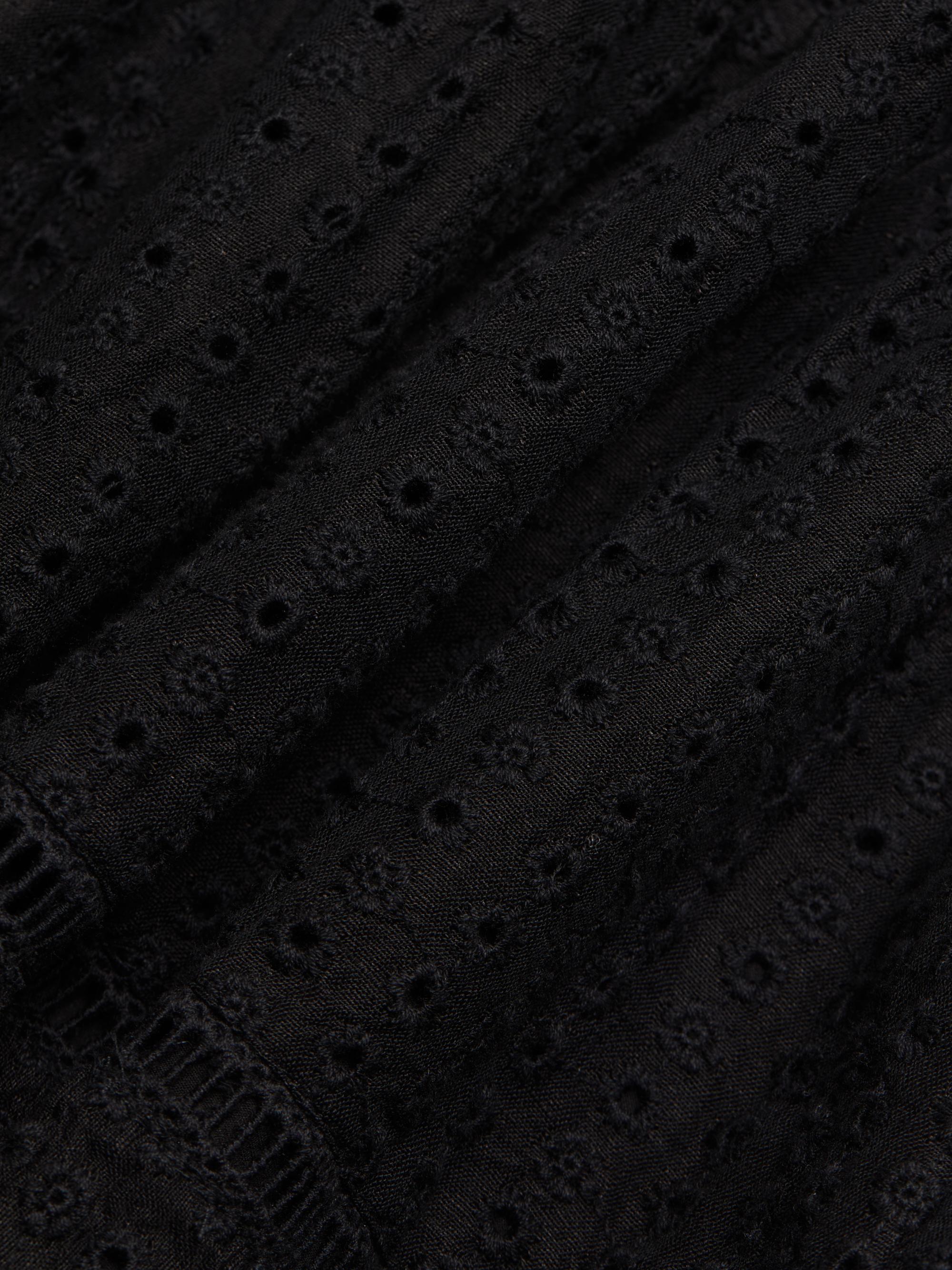 Mila Eyelet Linen-Blend Minidress