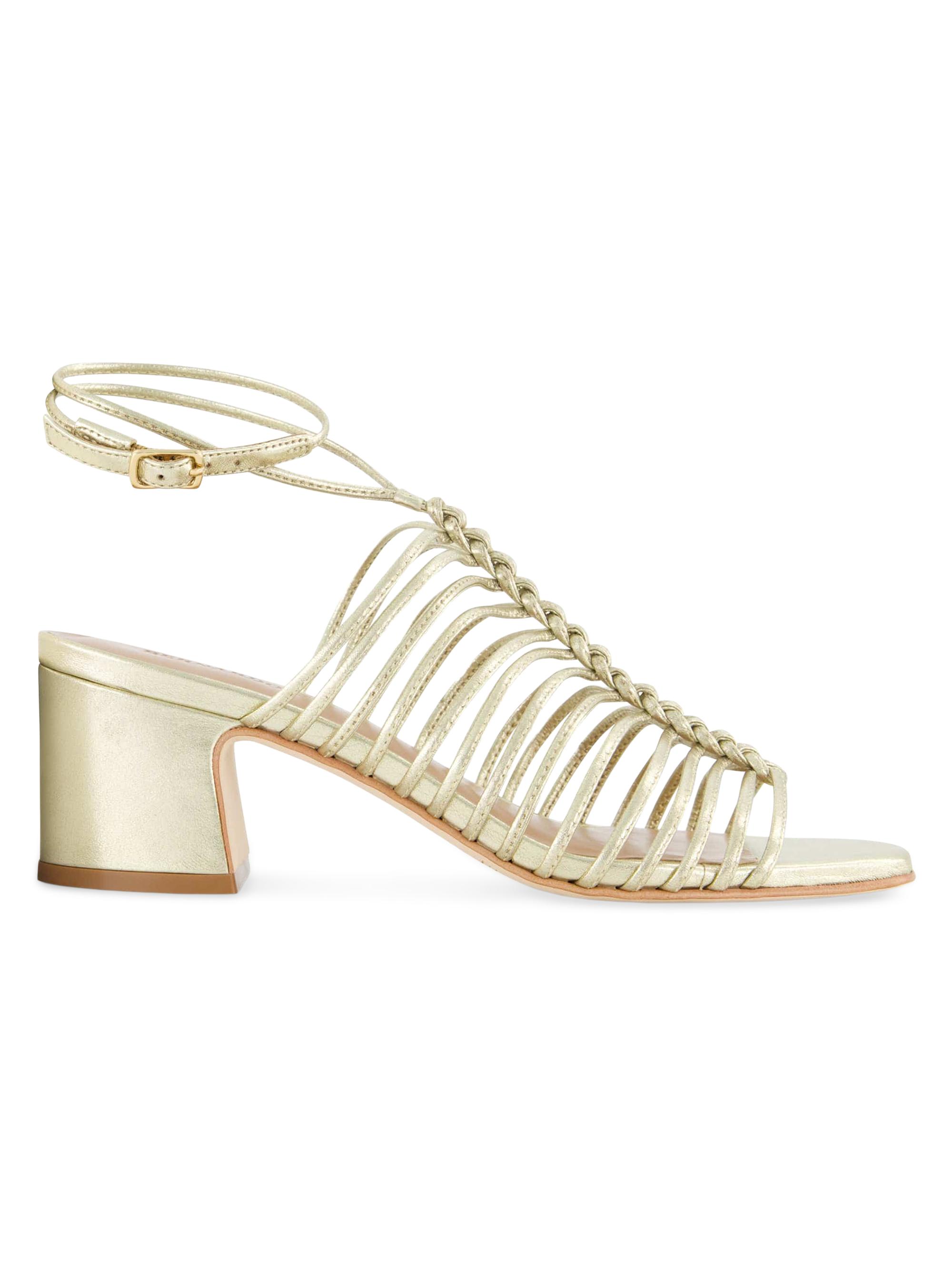 Bernardo Women's Briga Mid Heel Strappy Sandals - Champagne