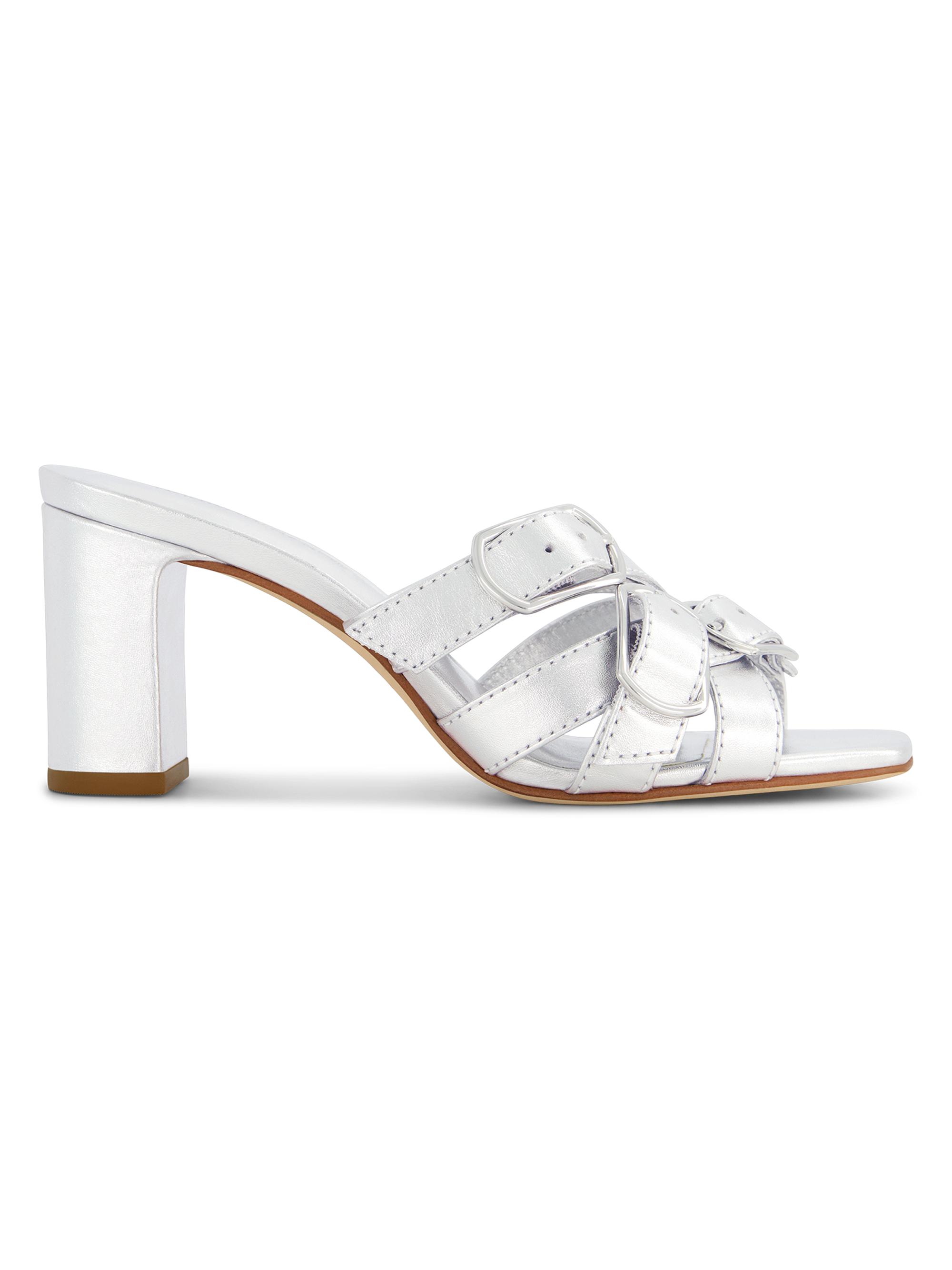 Bernardo 1946 Women's Bea Heeled Sandals - Light Silver