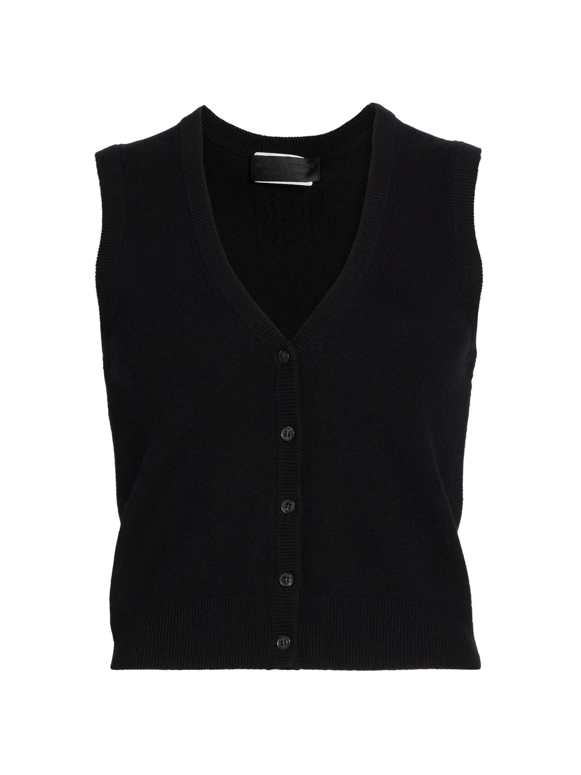 Nili Lotan Women's Porter Sweater Vest - Black