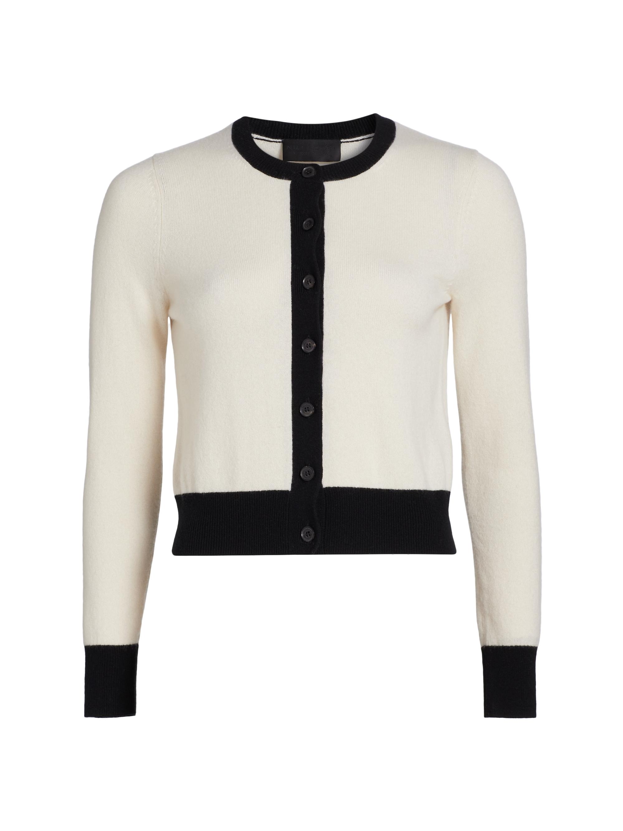 Nili Lotan Women's Meadow Cashmere Cardigan -  Black