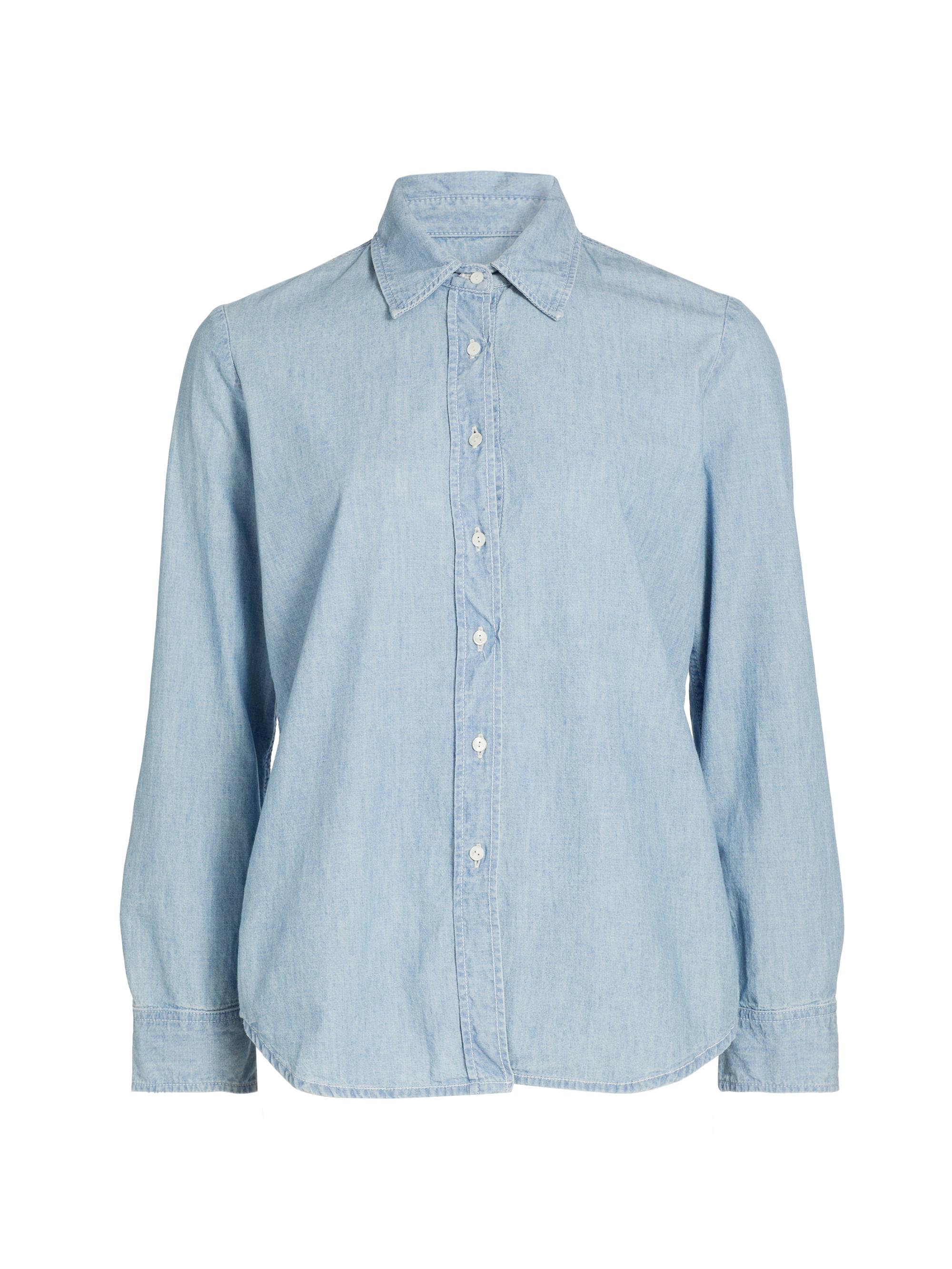 Nili Lotan Women's Monti Denim Button-Front Shirt - Chambray