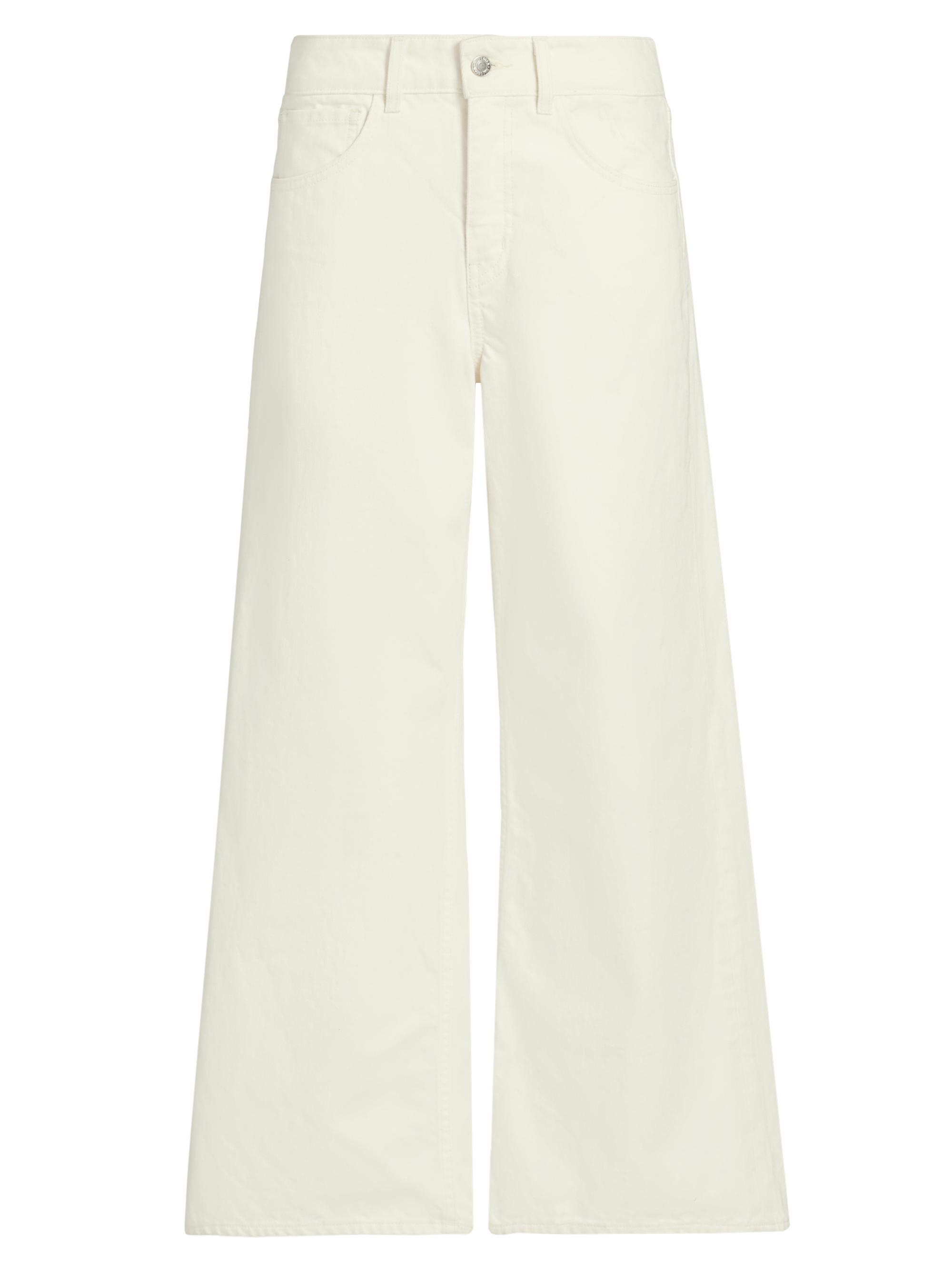 Nili Lotan Women's Marlene Wide-Leg Jeans - Cream