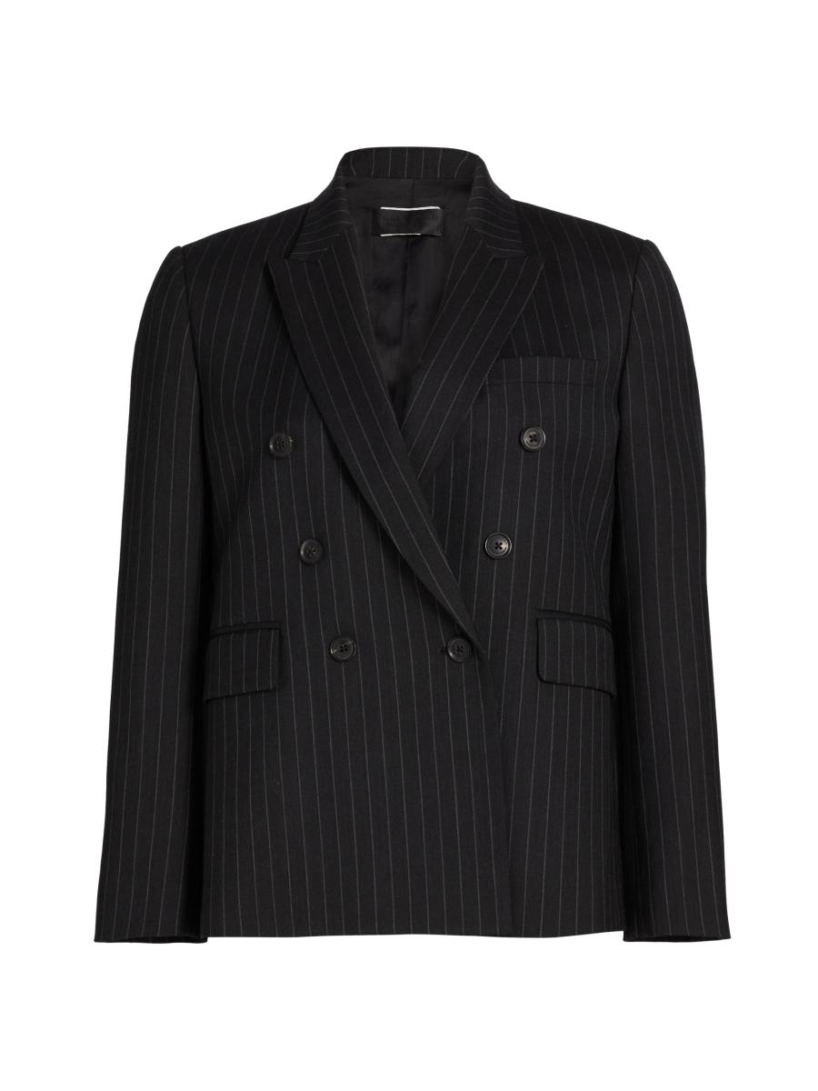 Nili Lotan Duran Striped Stretch Virgin Wool Jacket | Saks Fifth