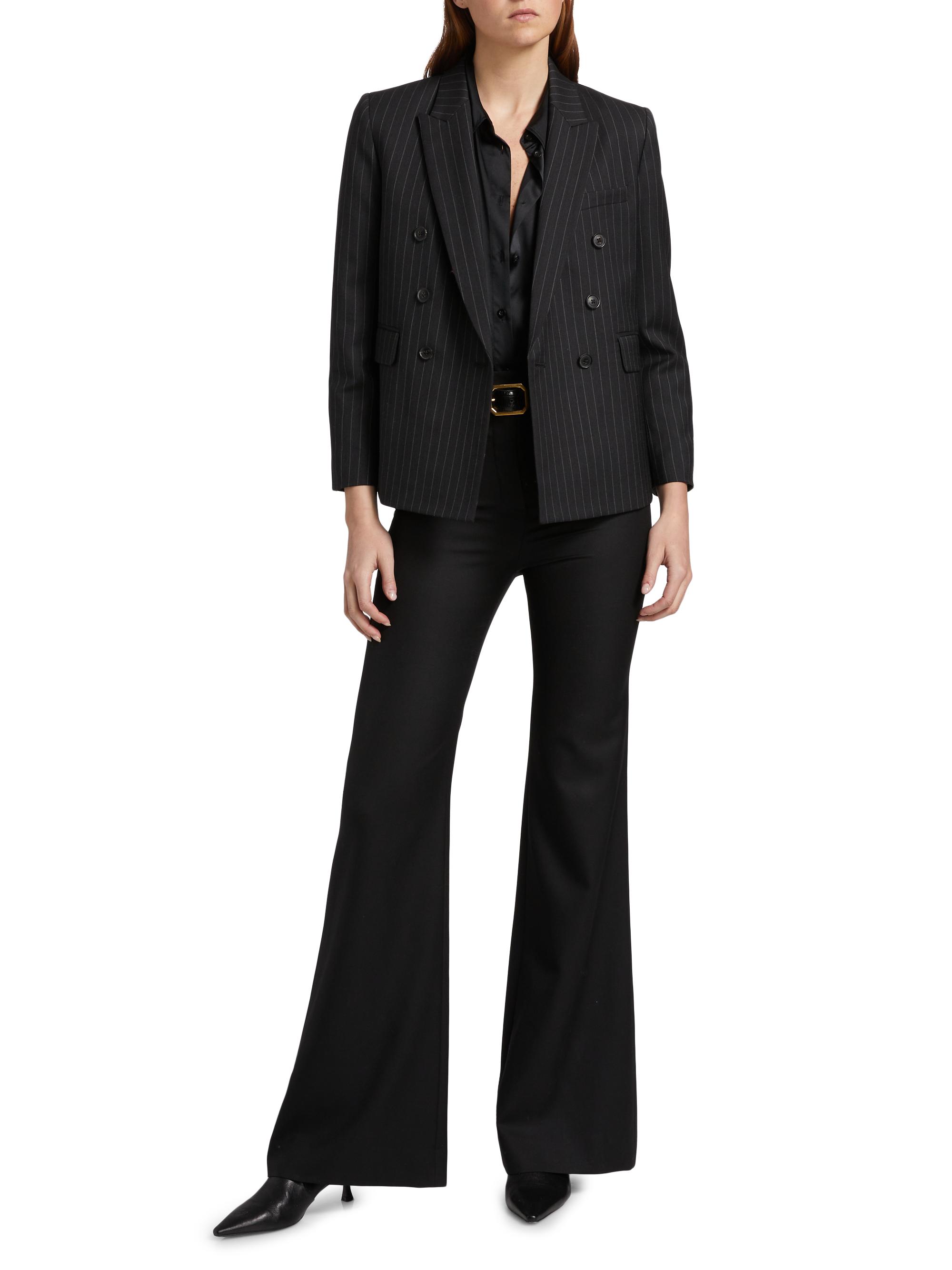 Nili Lotan Duran Striped Stretch Virgin Wool Jacket | Saks Fifth