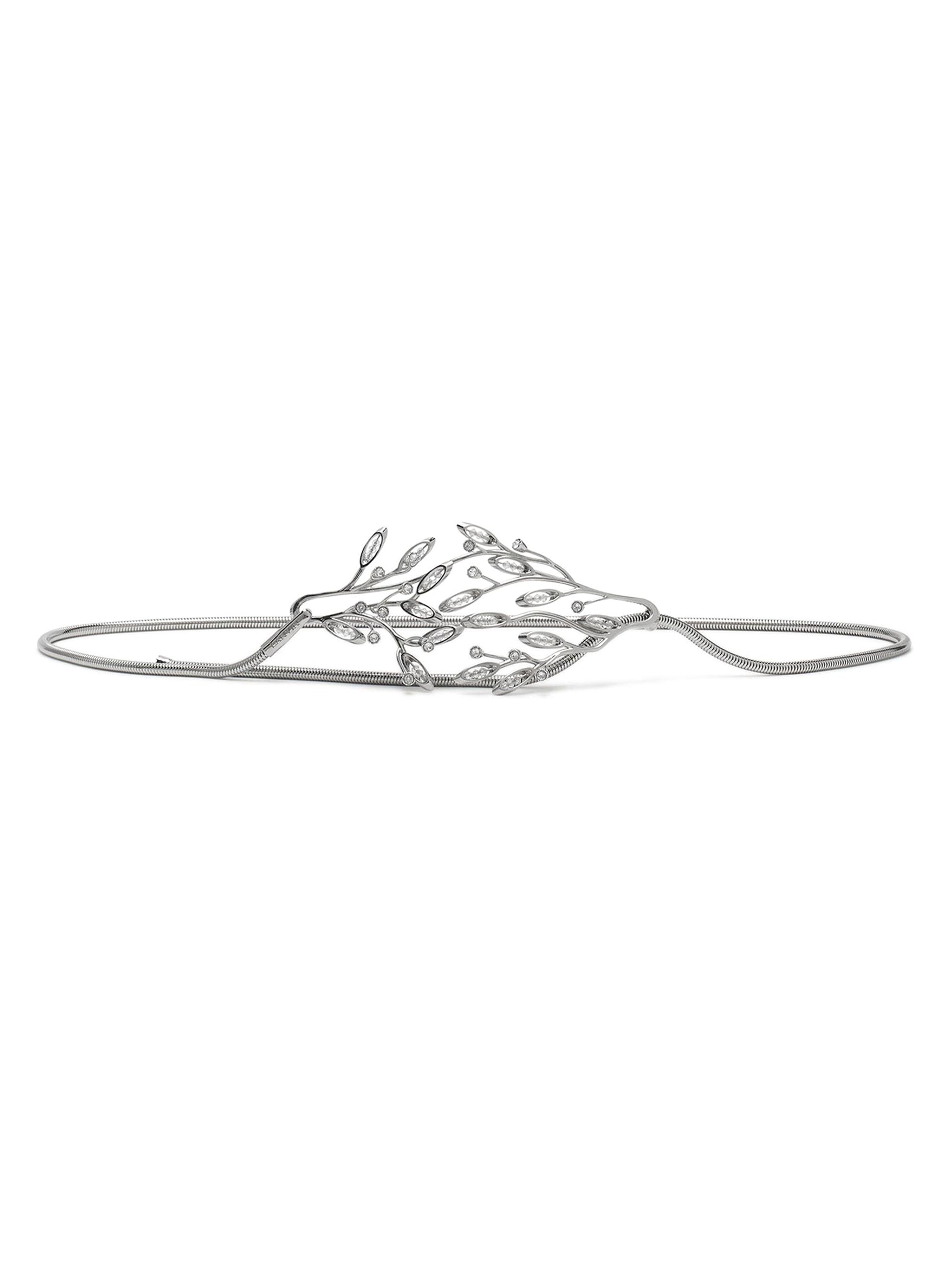 Lanvin Women's Aede Belt in Brass and Crystals - Silver