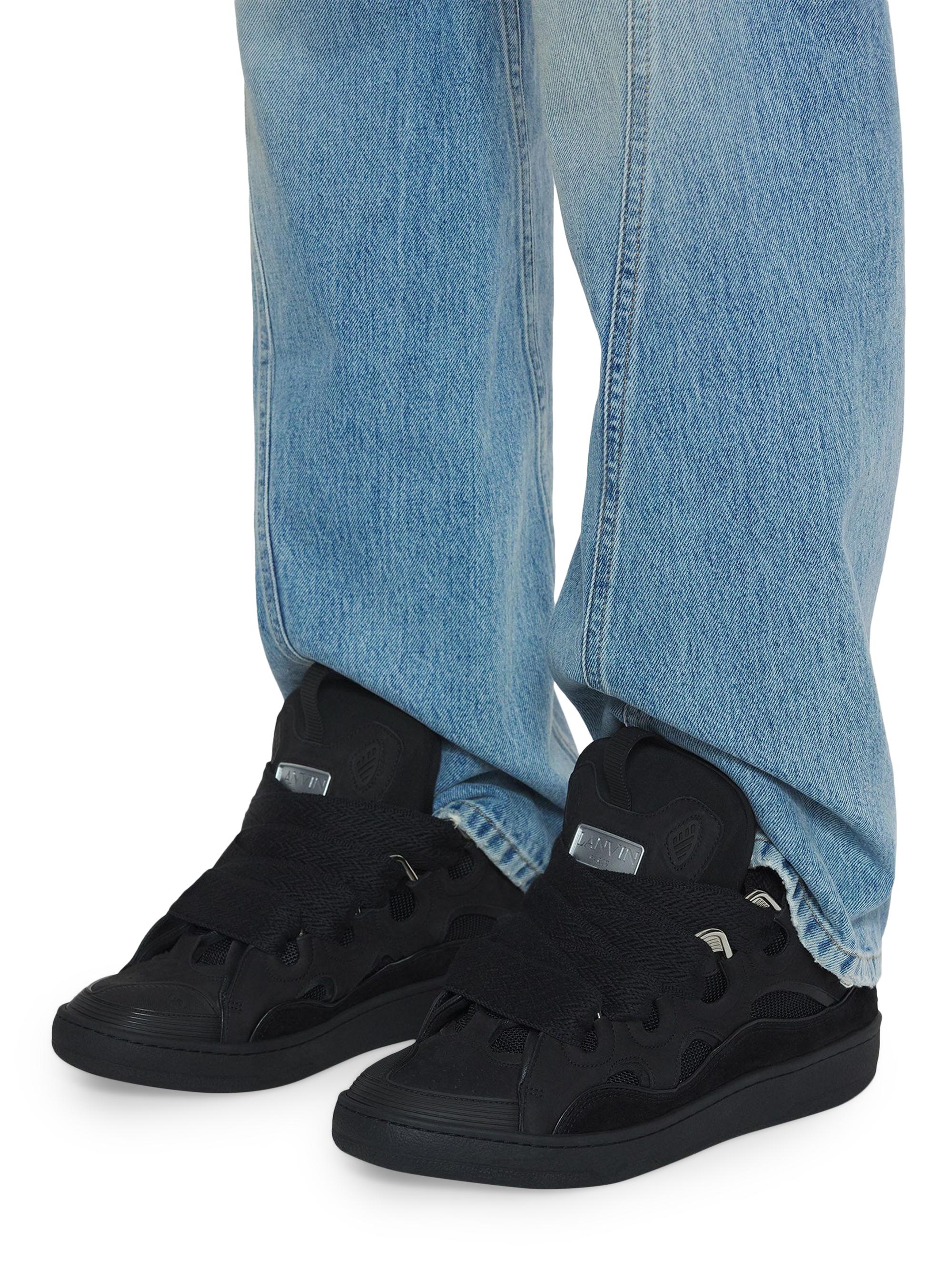 Lanvin Curb Leather Sneakers | Saks Fifth Avenue