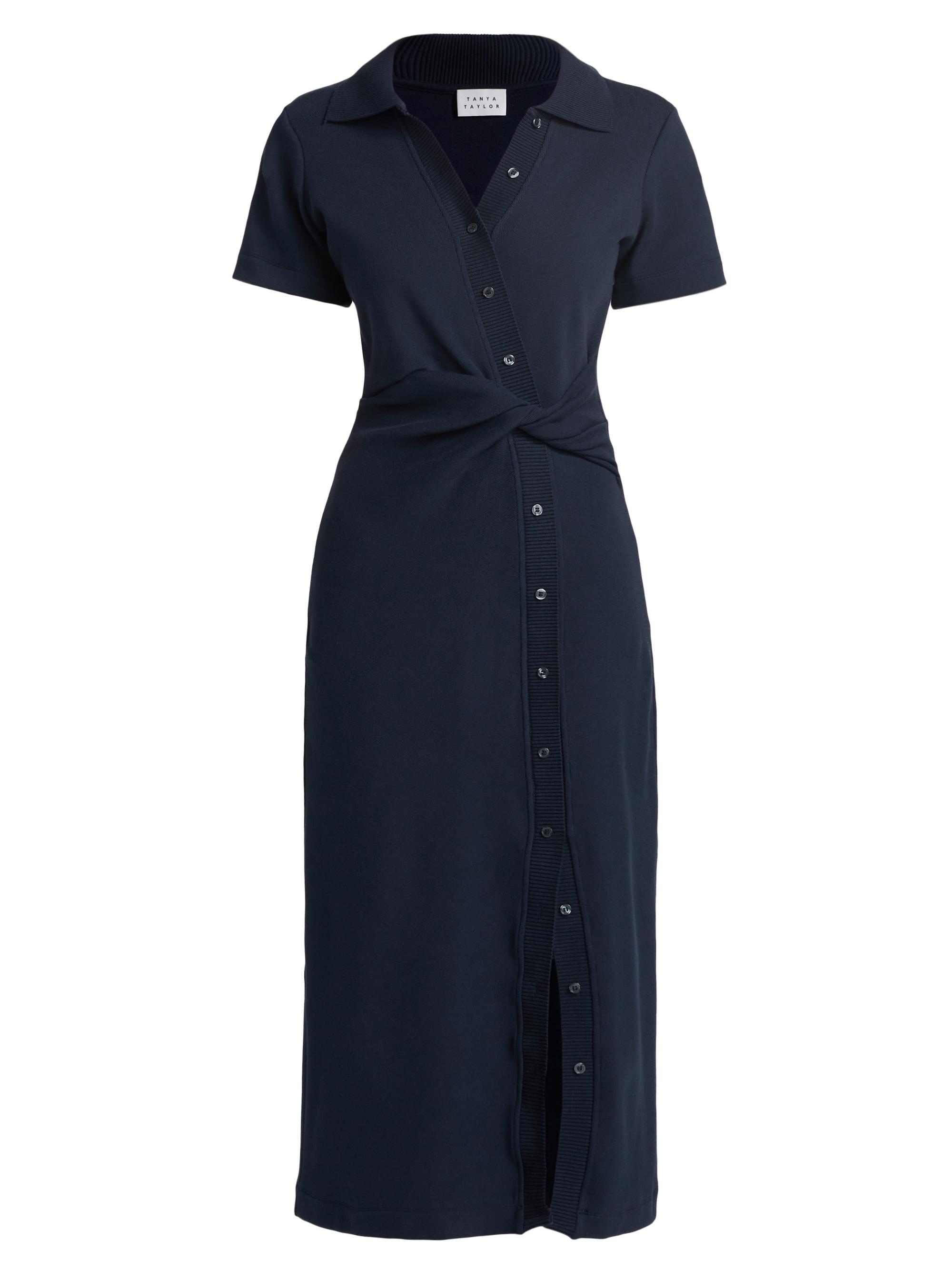 Tanya Taylor Women's Ellicot Stretch Cotton Shirtdress - Maritime Blue