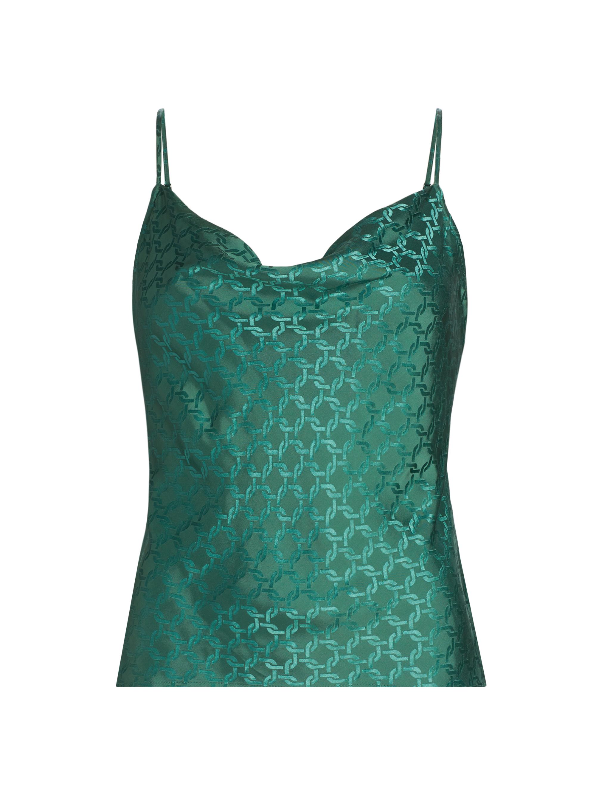 Veronica Beard Women's Sola Geometric Print Satin Top - Clover