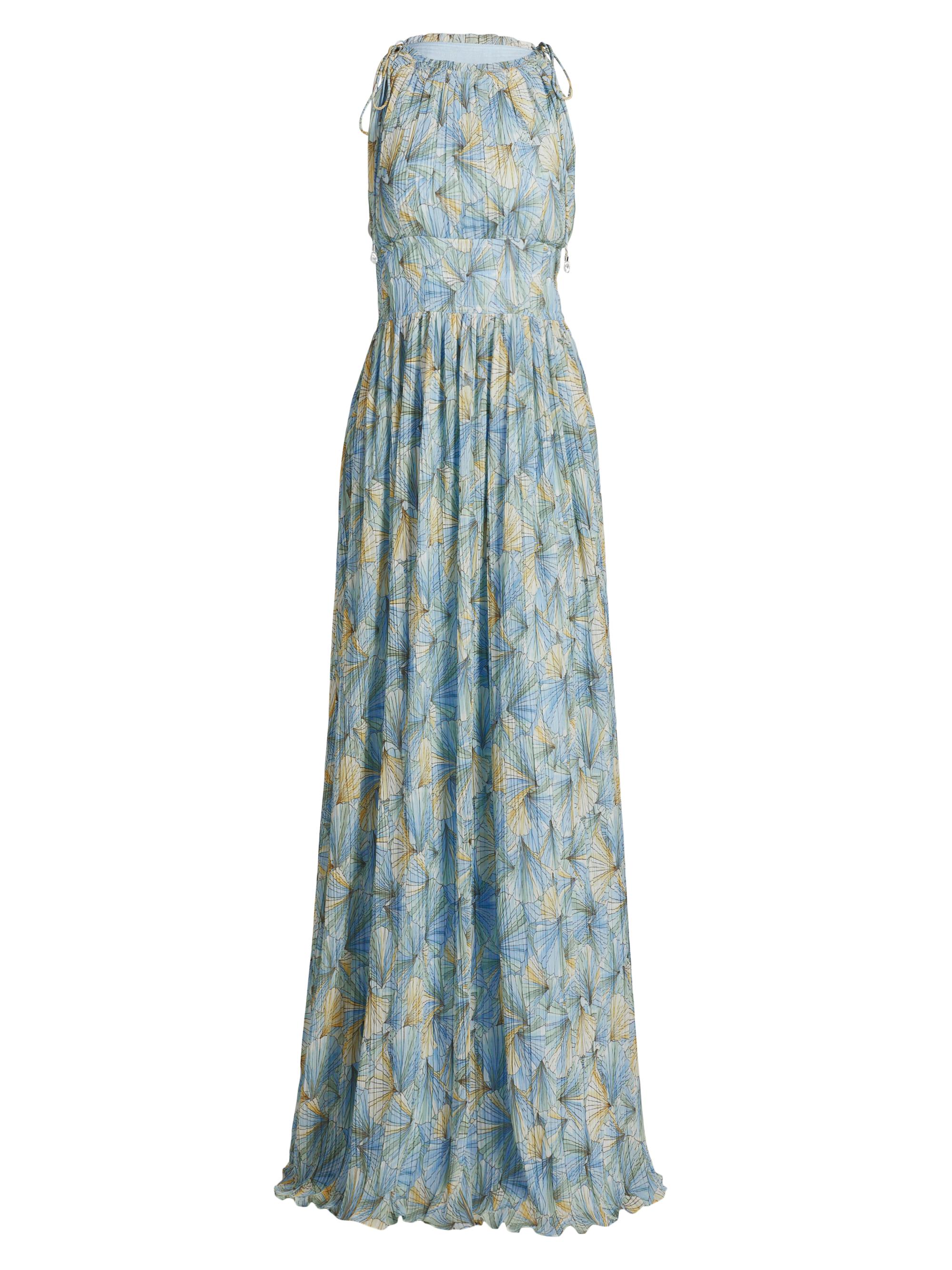Veronica Beard Women's Yardley Floral Georgette Maxi Dress - Powder Blue Multi