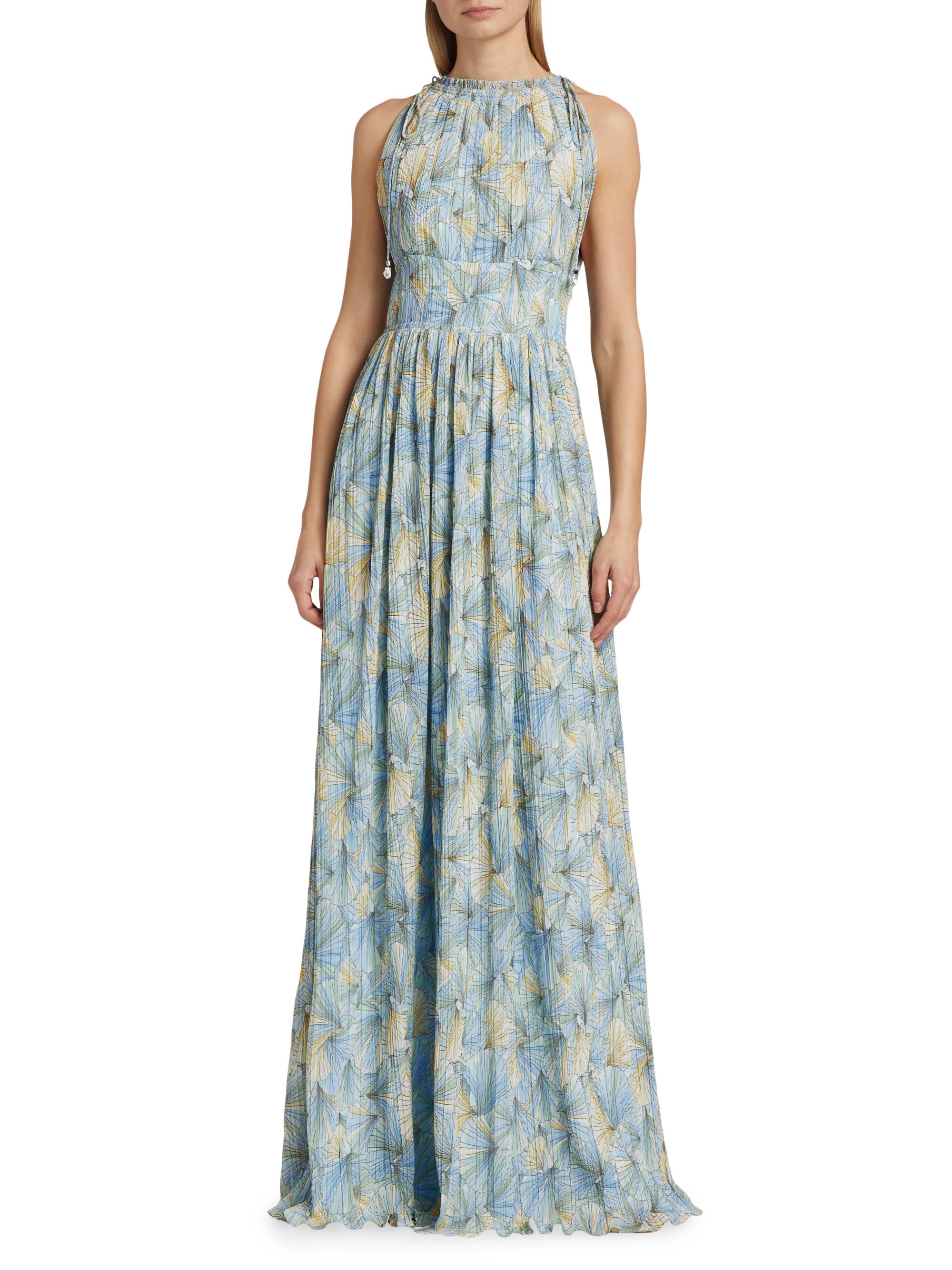 Veronica Beard Yardley Floral Georgette Maxi Dress | Saks Fifth Avenue