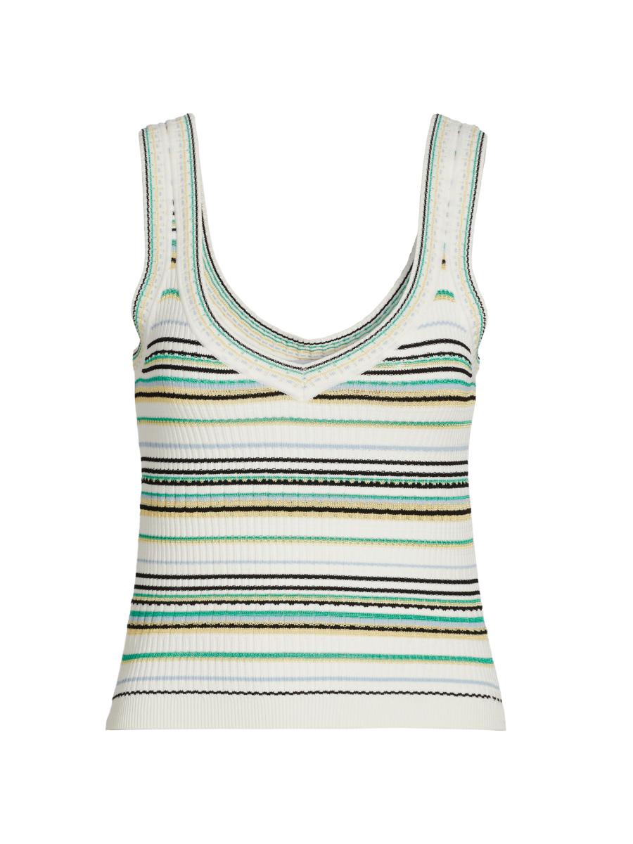 Veronica Beard Carlin Striped Knit Tank | Saks Fifth Avenue