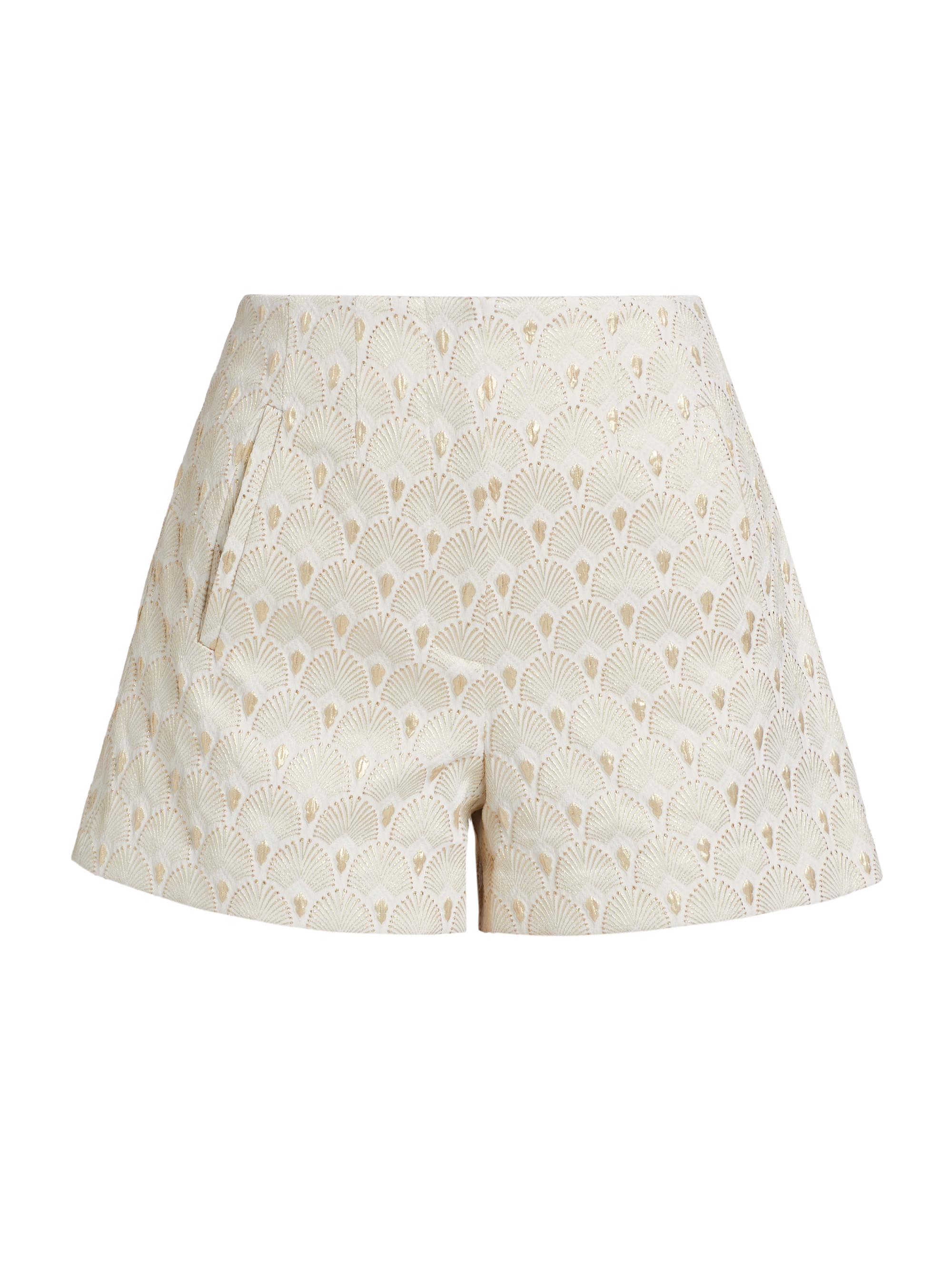 Veronica Beard Jazmin Metallic Jacquard Shorts Saks Fifth Avenue