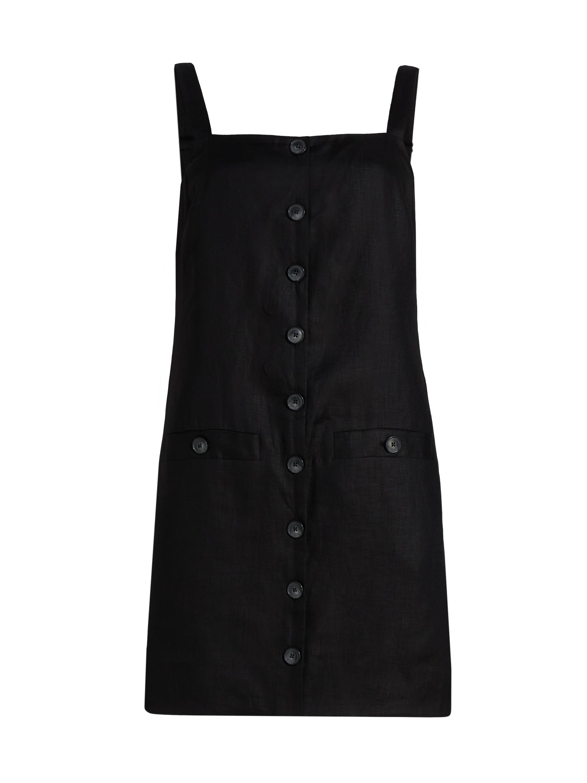 Veronica Beard Women's Nico Linen Minidress - Black