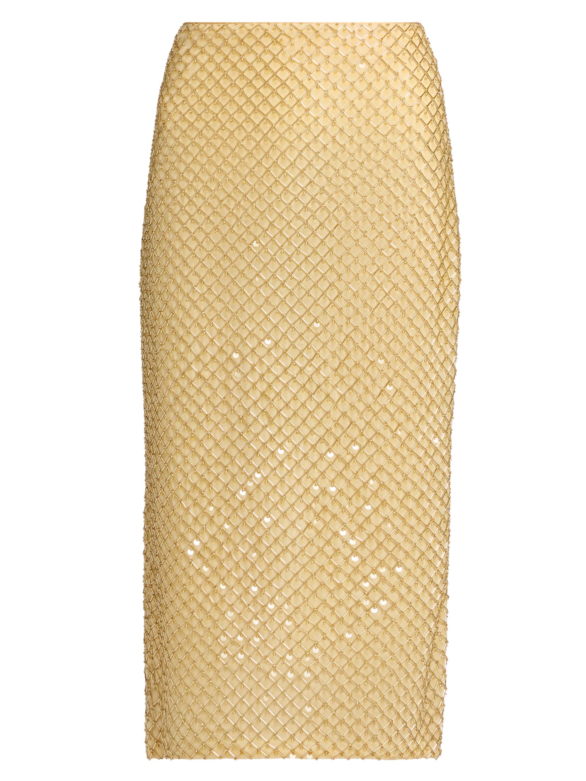 Veronica Beard Women's Allora Embellished Pencil Skirt - Chamomile