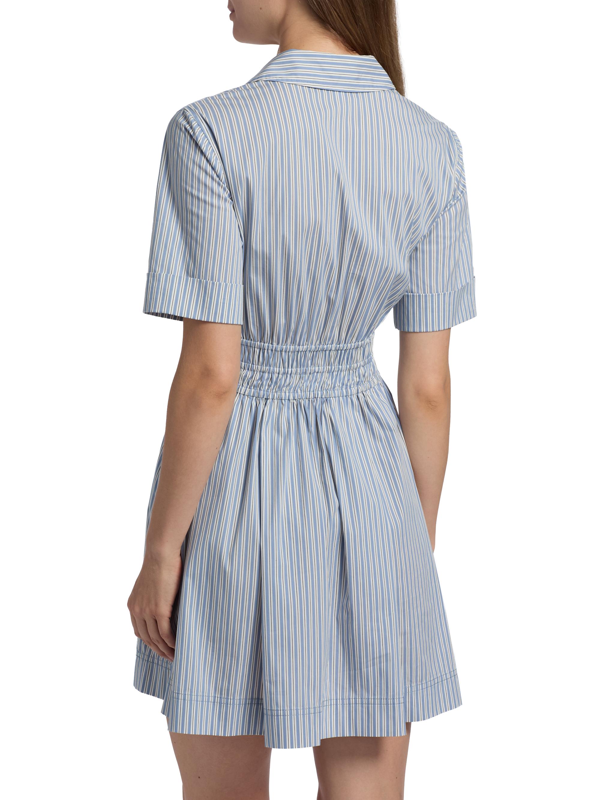 Susan Stripe Mini Shirtdress