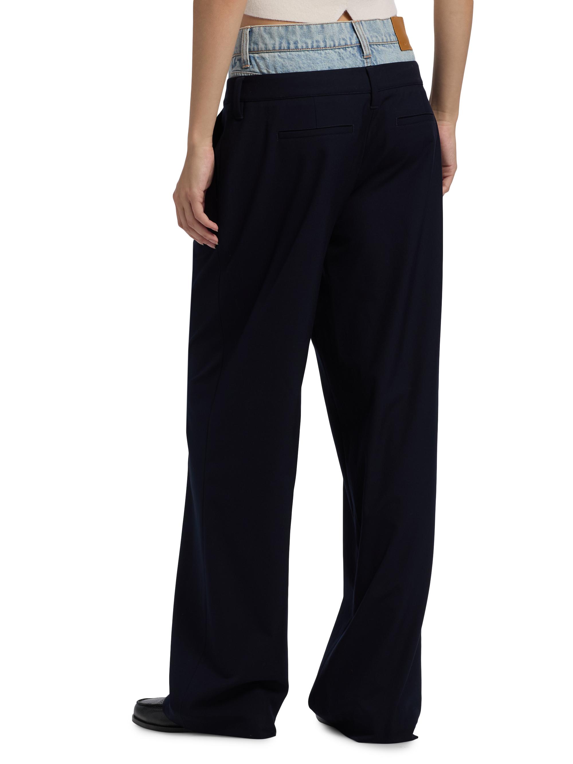 SIMKHAI Ophelia Double-Waistband Combo Pants | Saks Fifth Avenue