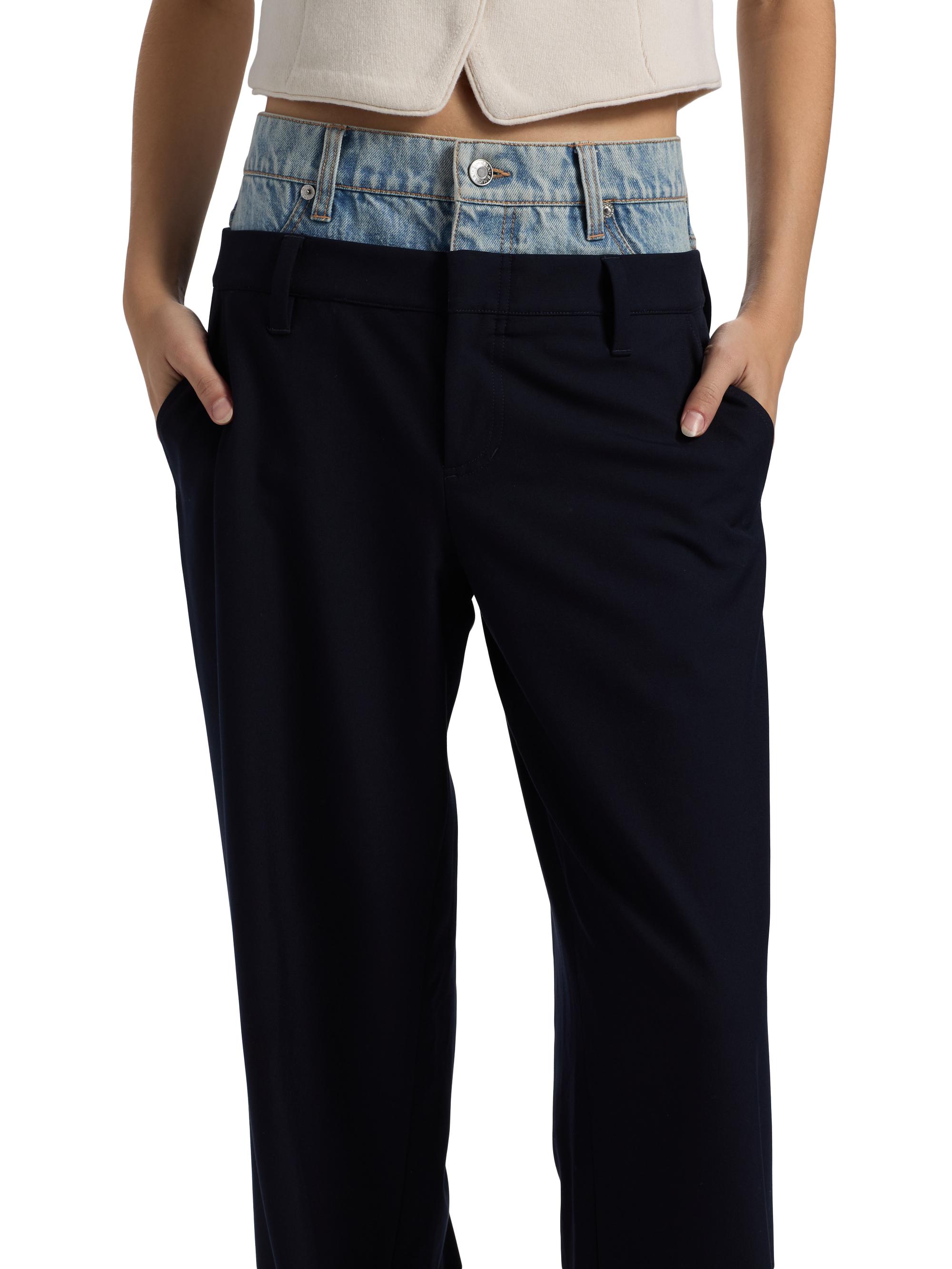 LOHEN★DOUBLE WAIST HALF PANTS SIMKHAI Ophelia Double-Waistband Combo Pants | Saks Fifth Avenue