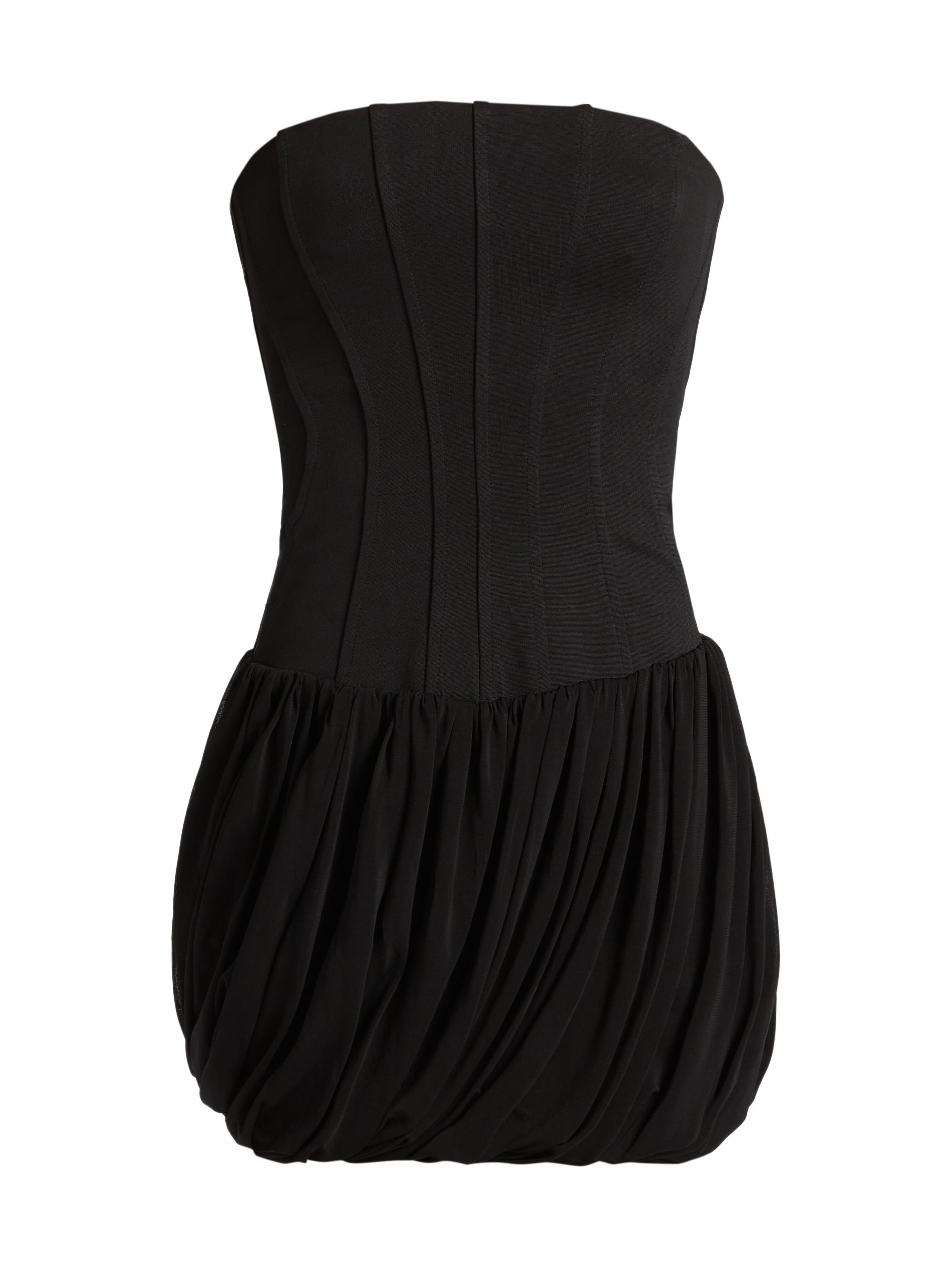 SIMKHAI Women's Josie Bustier Minidress - Black