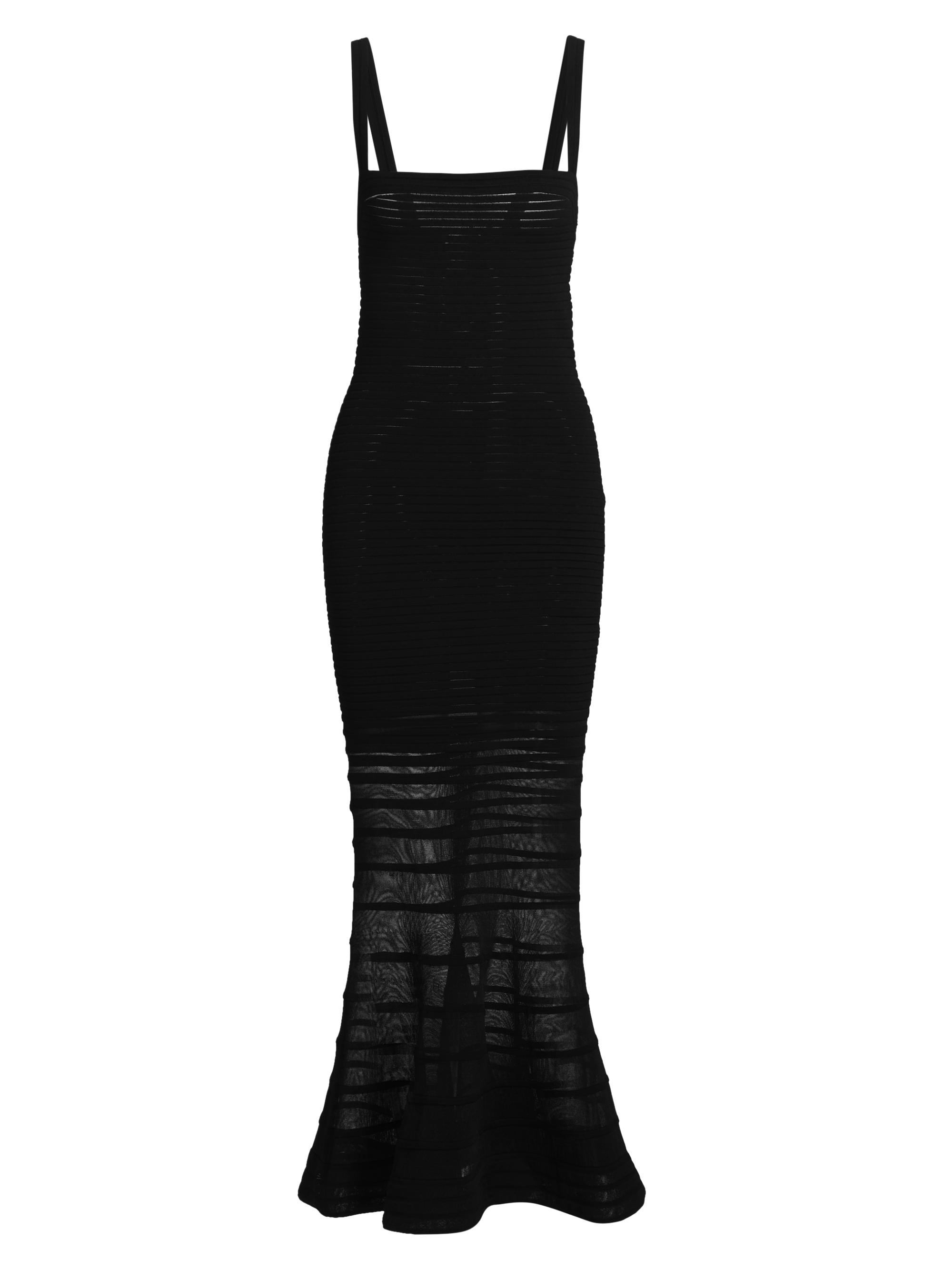 SIMKHAI Women's Vallarie Knit Trumpet-Hem Dress - Black