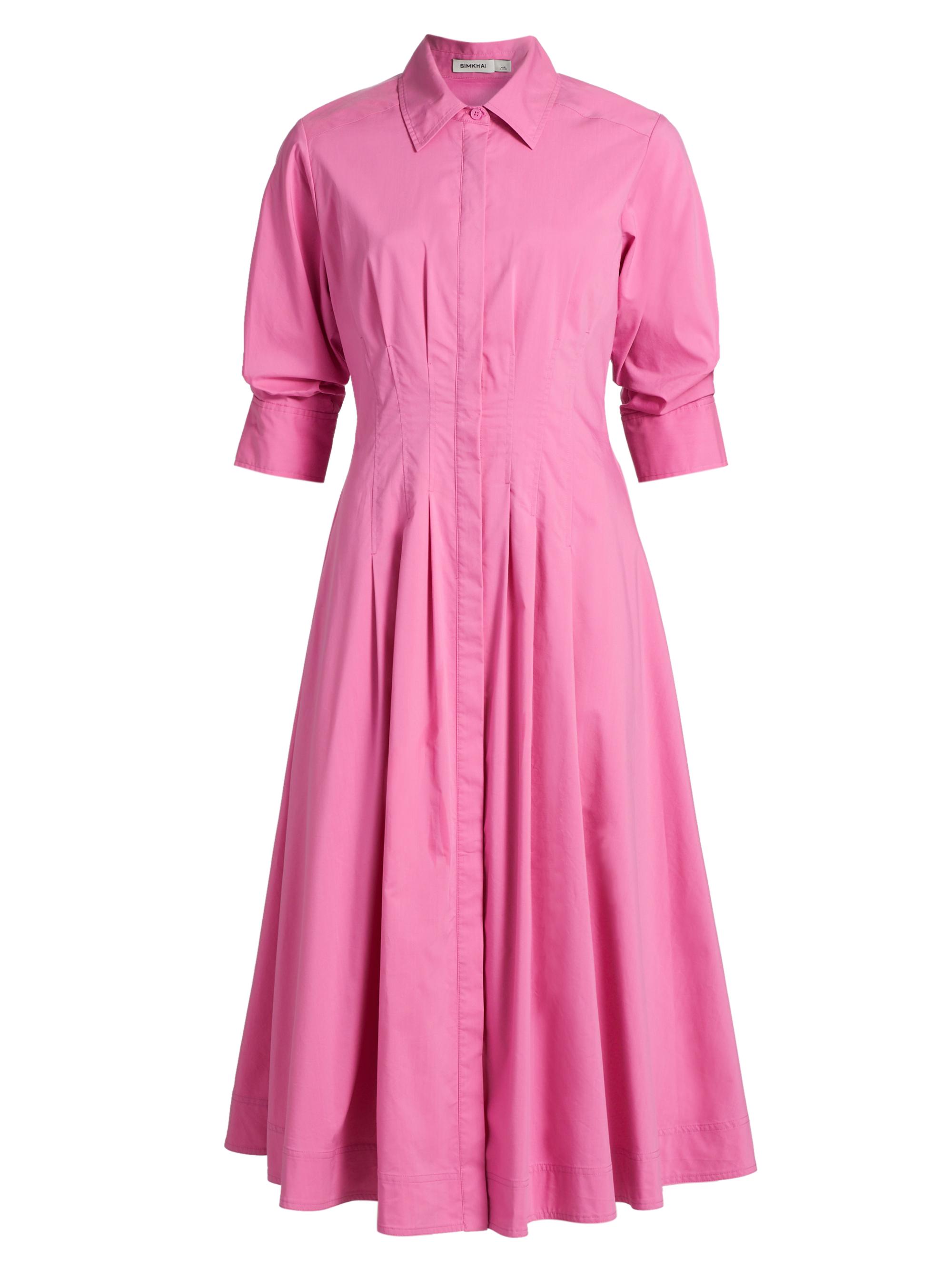 SIMKHAI Jazz Eyelet Midi-Shirtdress | Saks Fifth Avenue