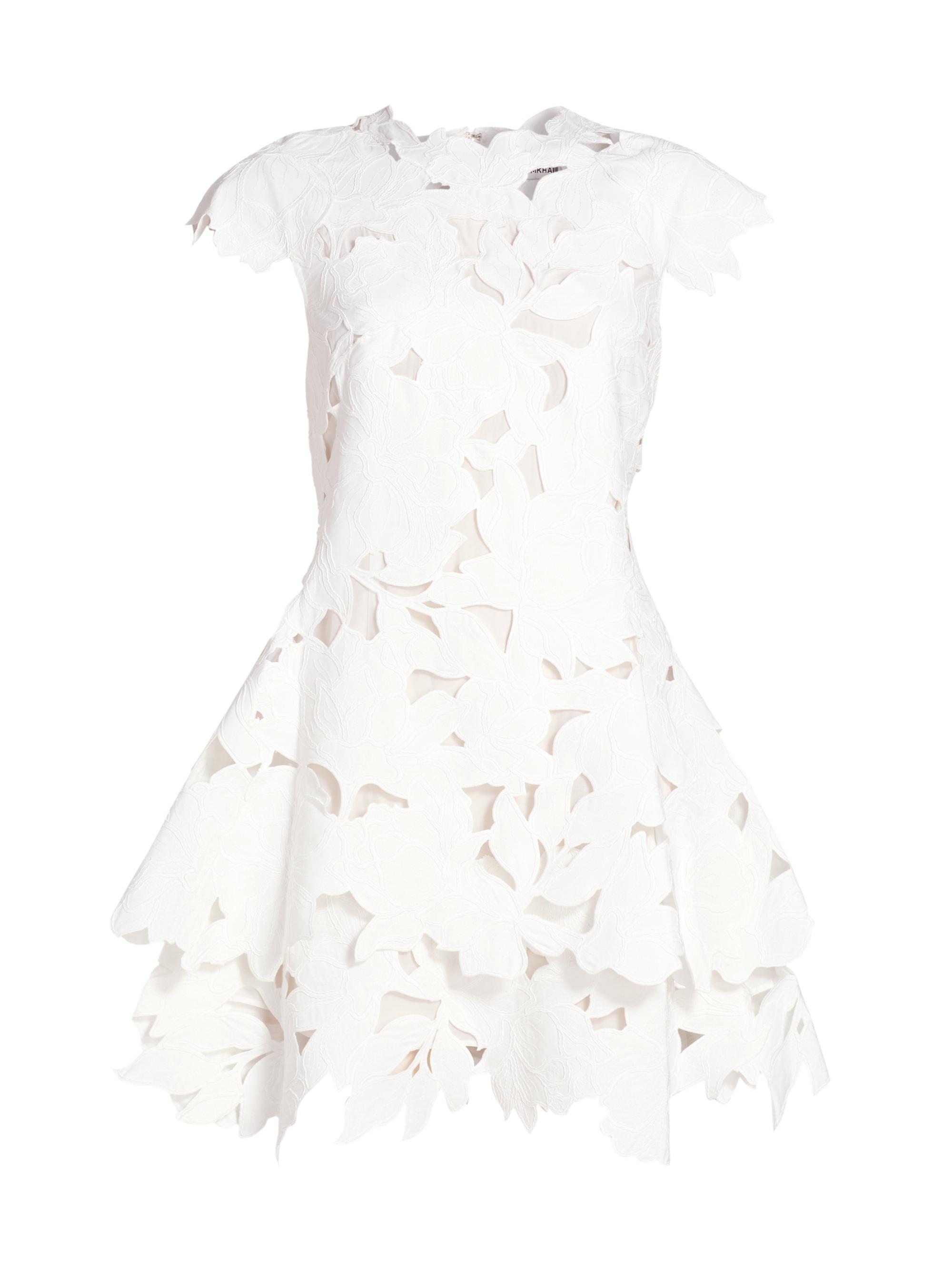 SIMKHAI Women's Holloway Cut-Out Lace Minidress - White